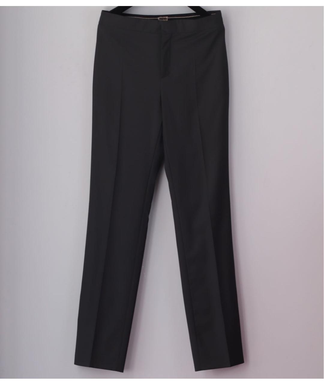 JEAN PAUL GAULTIER Черные шерстяные прямые брюки, фото 7