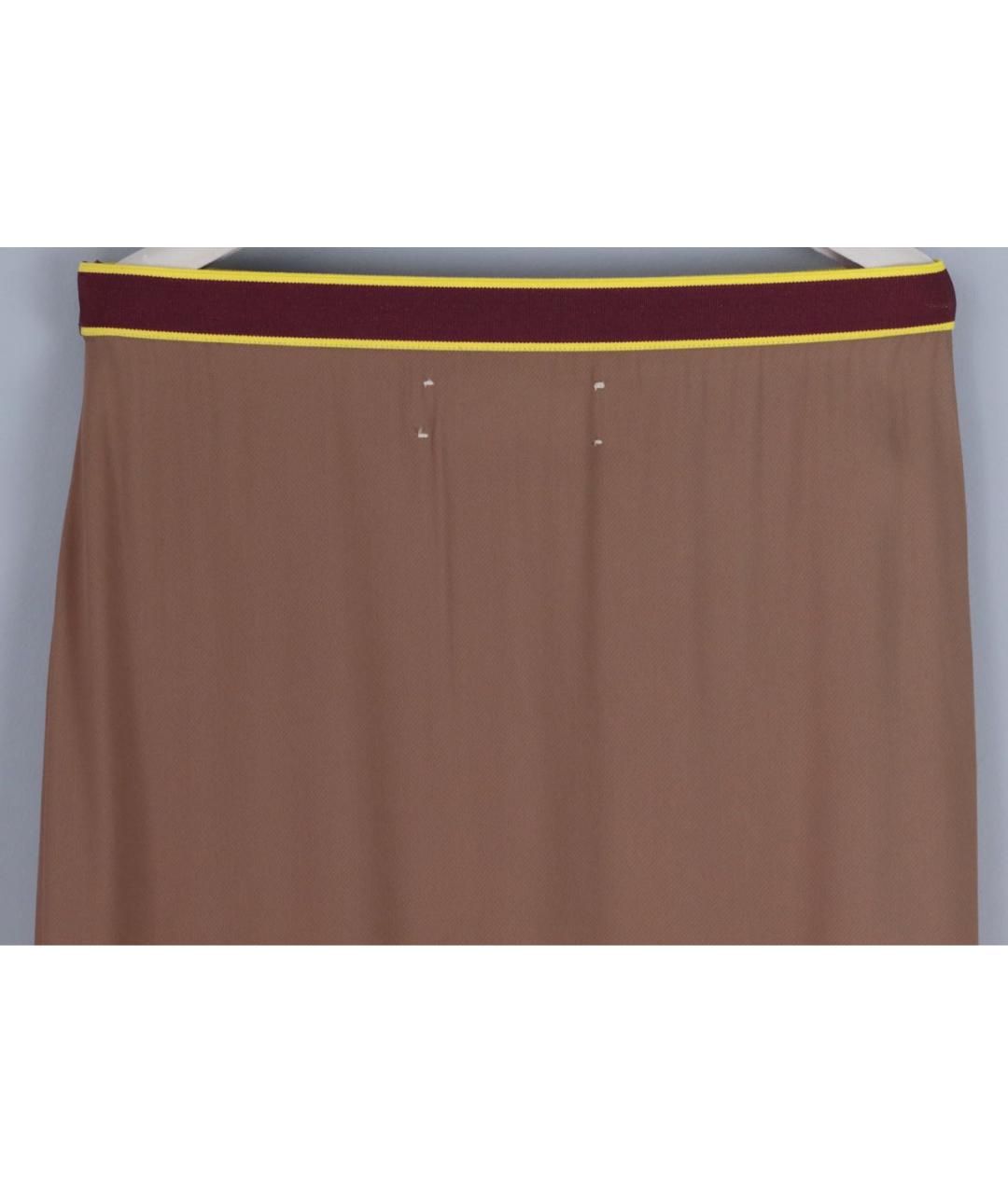 MARNI Бежевая вискозная юбка макси, фото 4