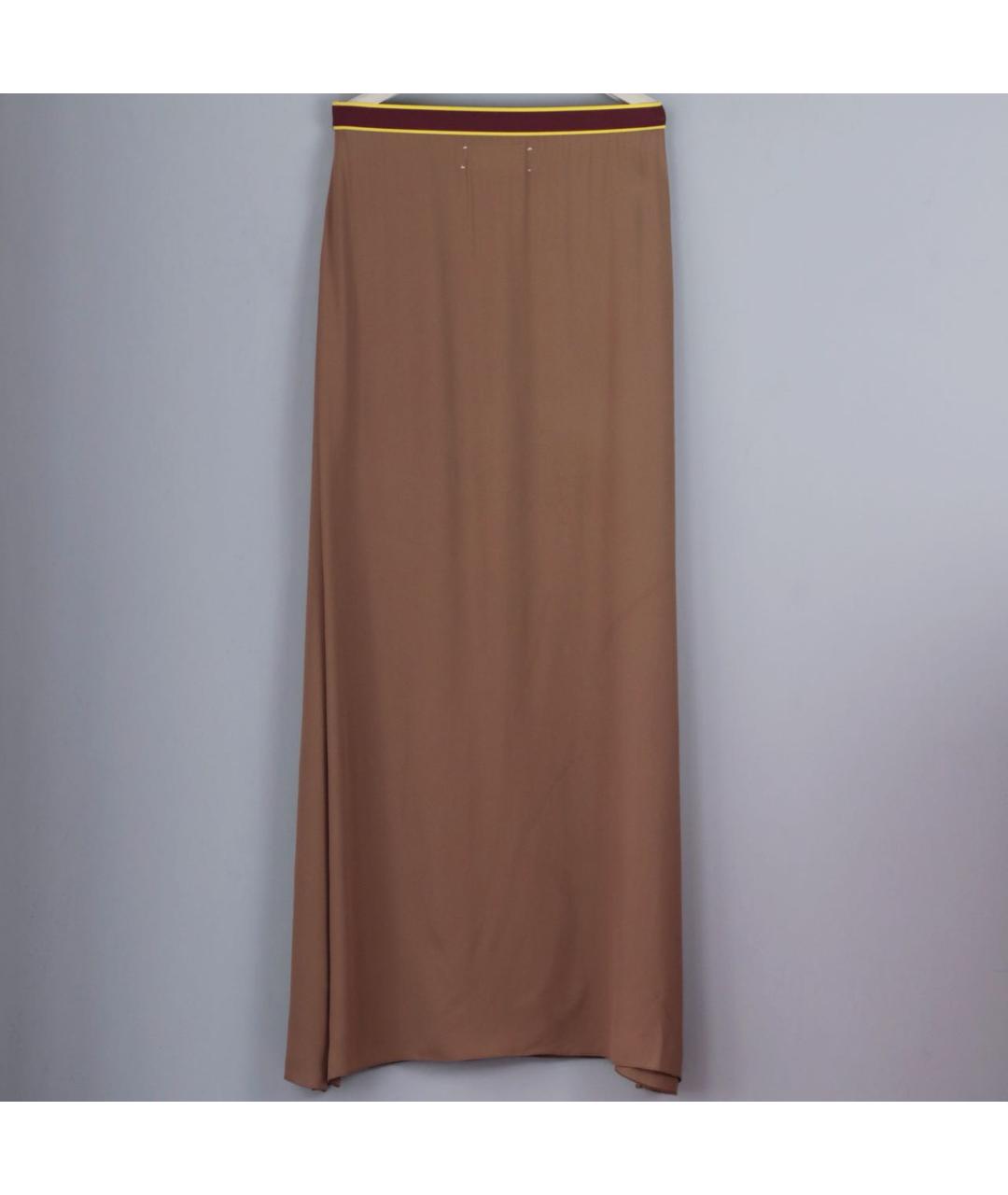 MARNI Бежевая вискозная юбка макси, фото 2