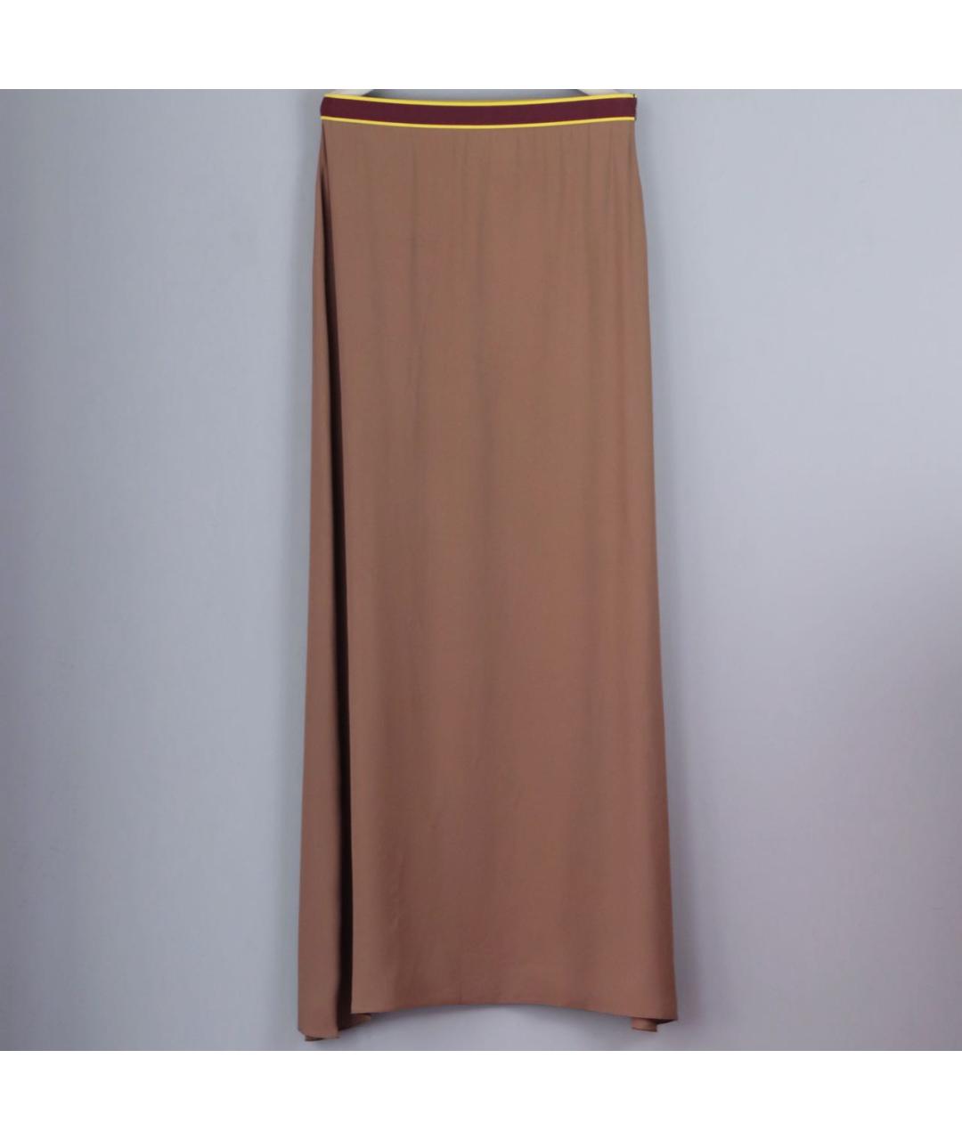 MARNI Бежевая вискозная юбка макси, фото 6