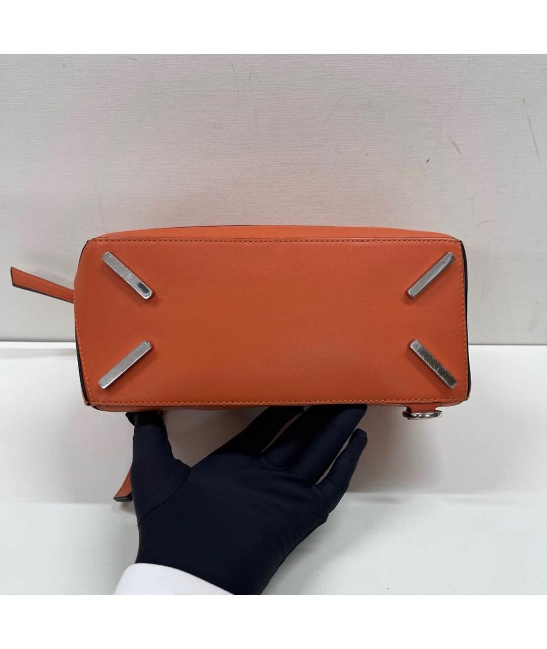 LOEWE Оранжевая кожаная сумка через плечо, фото 6