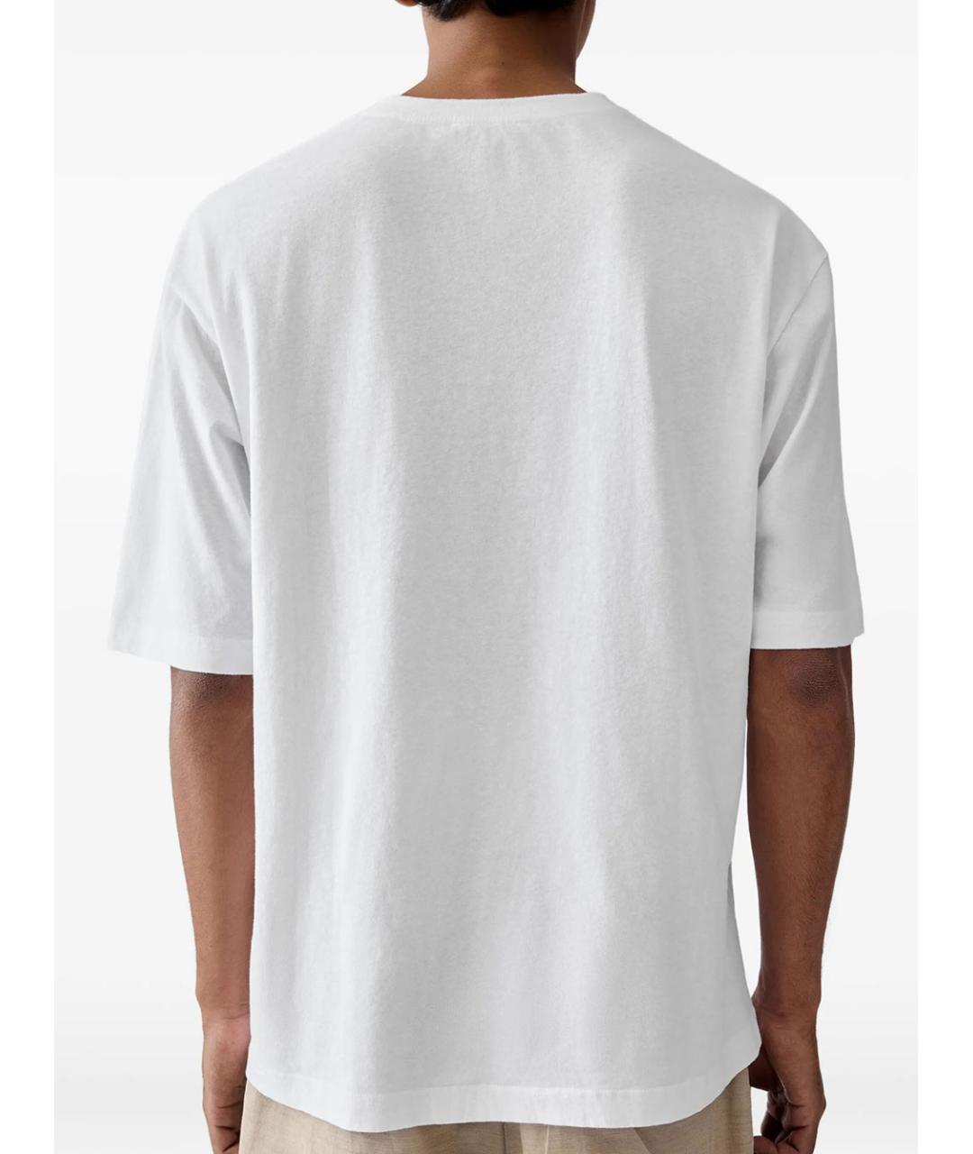 JACQUEMUS Белая хлопковая футболка, фото 3