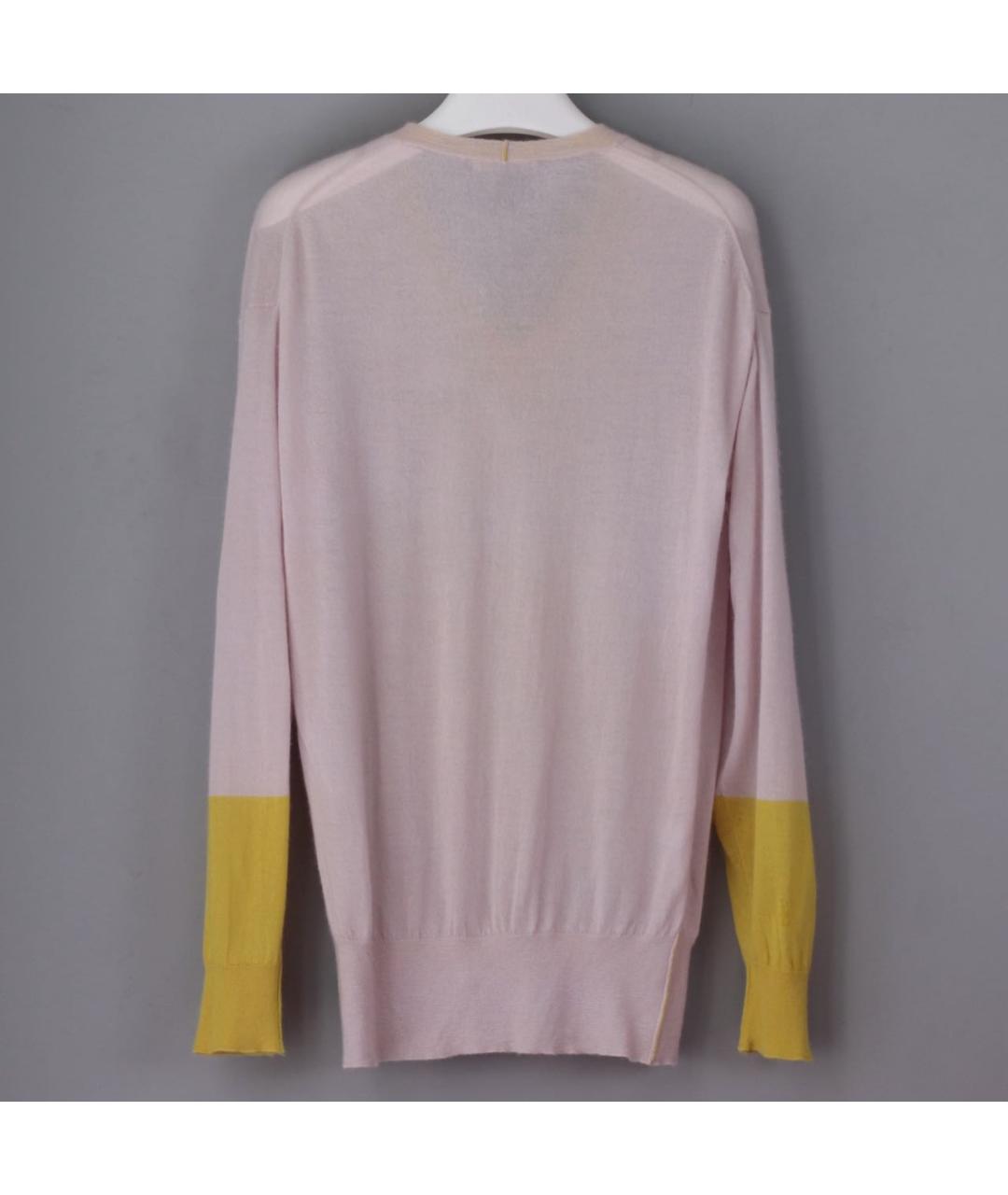 CELINE Розовый кашемировый джемпер / свитер, фото 2