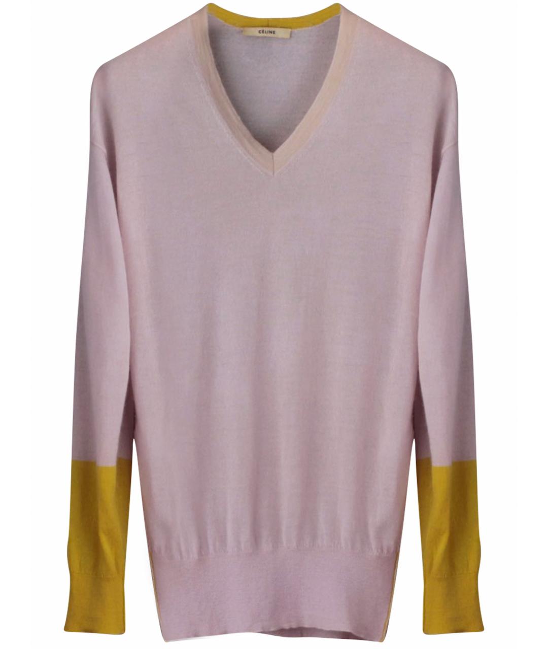 CELINE Розовый кашемировый джемпер / свитер, фото 1