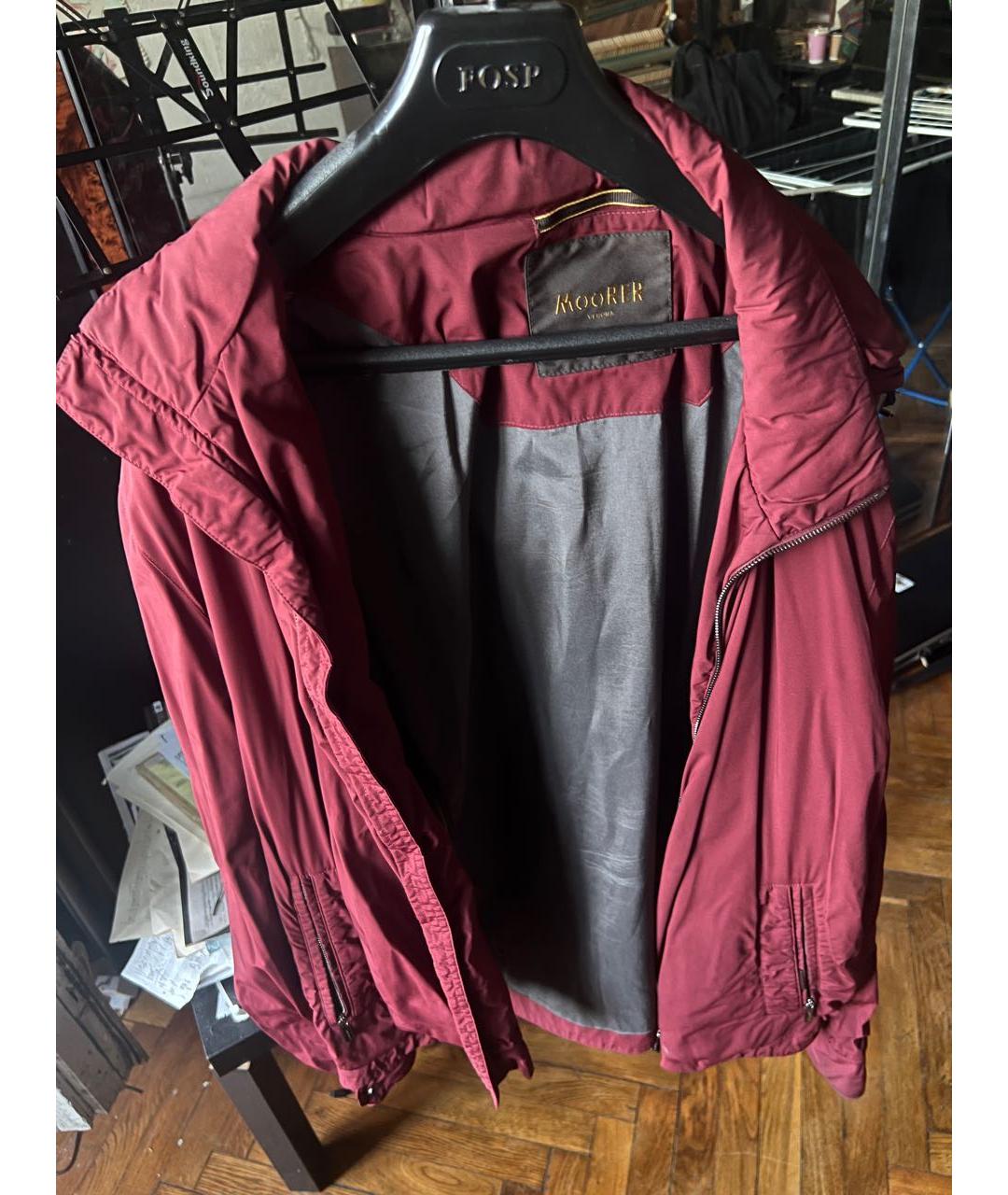 MOORER Бордовая куртка, фото 8