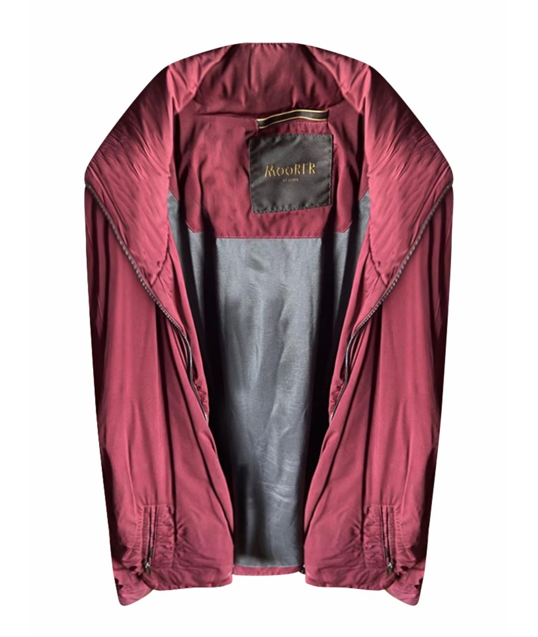MOORER Бордовая куртка, фото 1