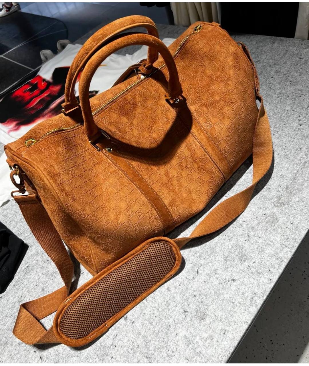 JORDAN Бежевая дорожная/спортивная сумка, фото 9