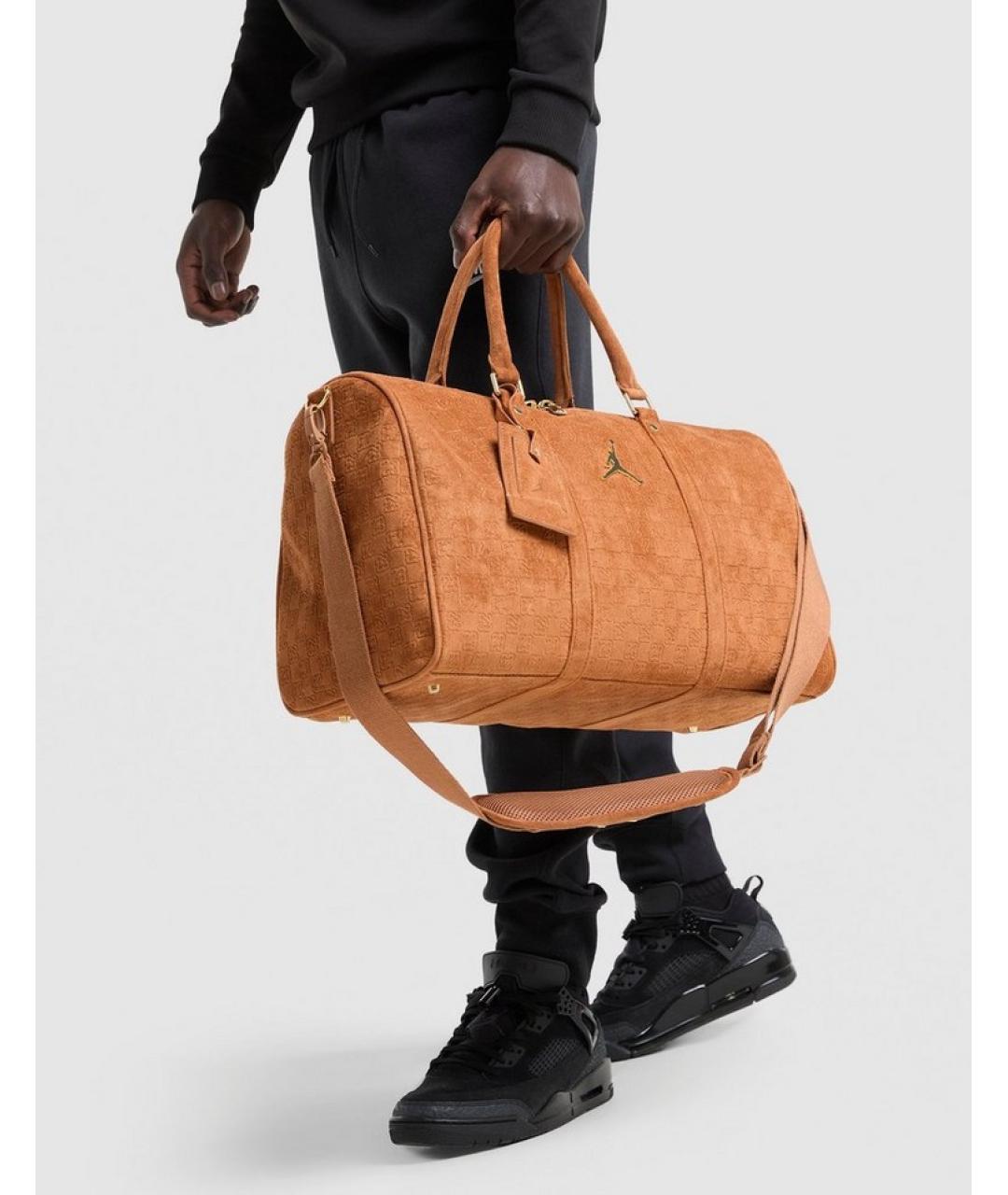 JORDAN Бежевая дорожная/спортивная сумка, фото 7