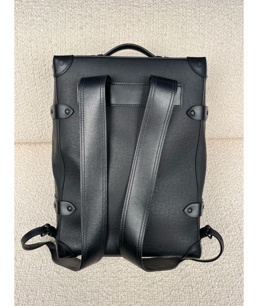 LOUIS VUITTON Черный кожаный рюкзак, фото 3