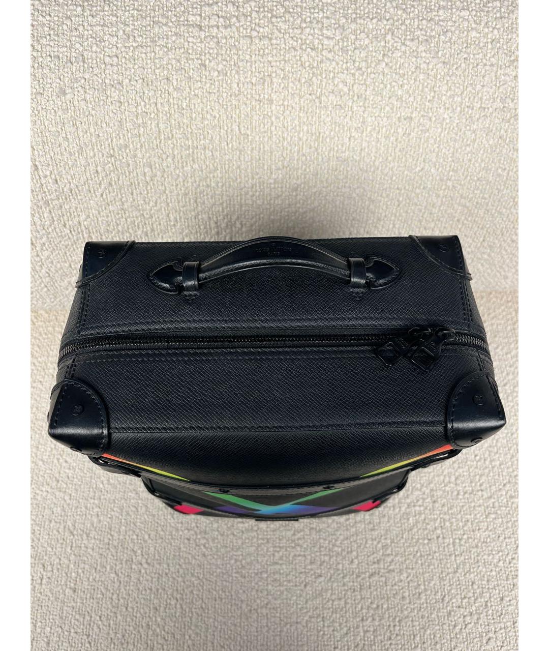 LOUIS VUITTON Черный кожаный рюкзак, фото 6