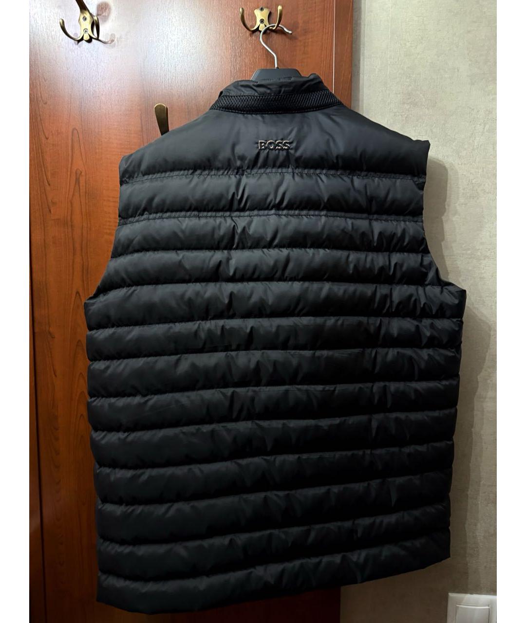HUGO BOSS Черный полиэстеровый жилет, фото 2