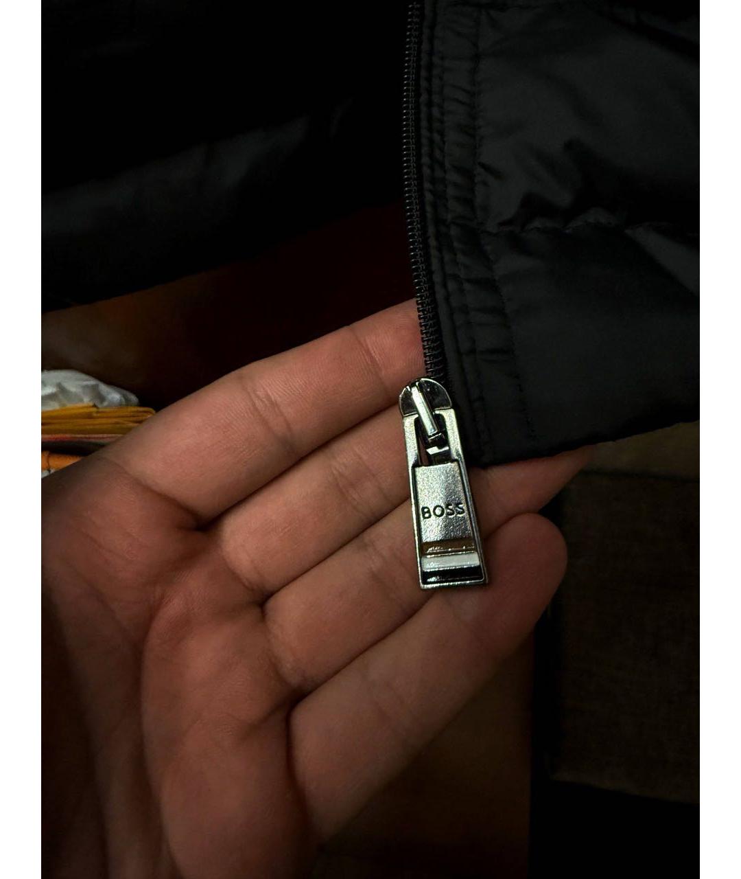 HUGO BOSS Черный полиэстеровый жилет, фото 6