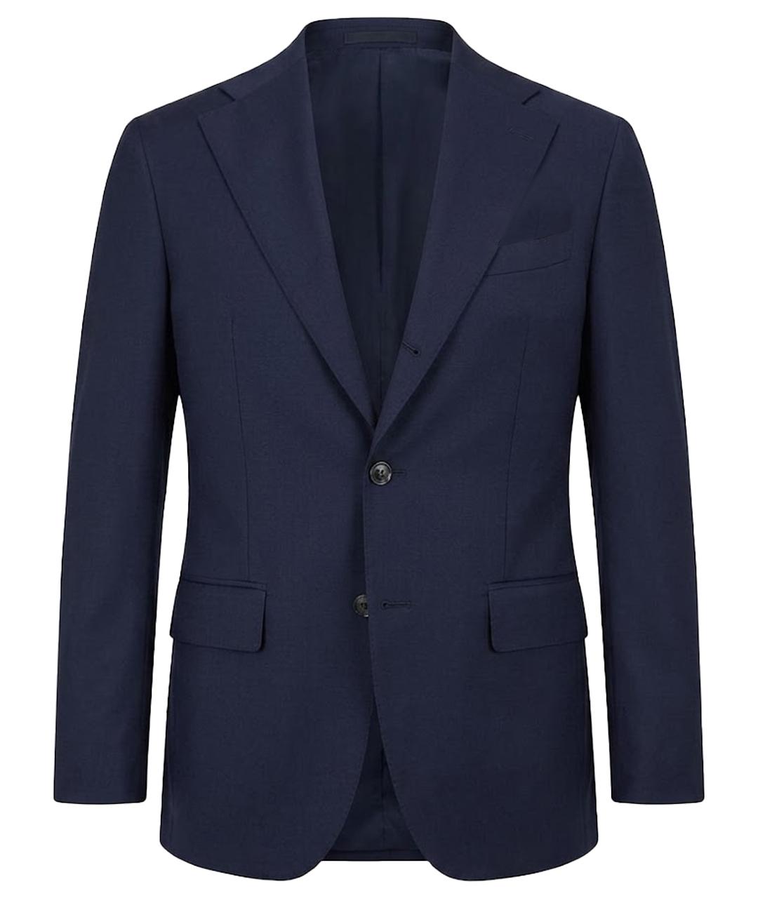 SERGIO ROSSI Темно-синий шерстяной пиджак, фото 1