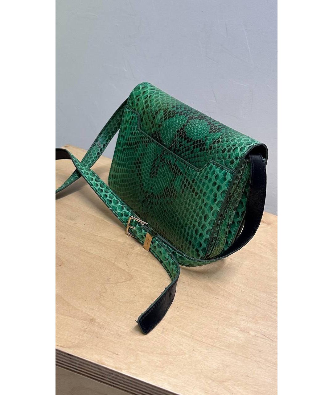 TOM FORD Зеленая сумка через плечо из экзотической кожи, фото 2