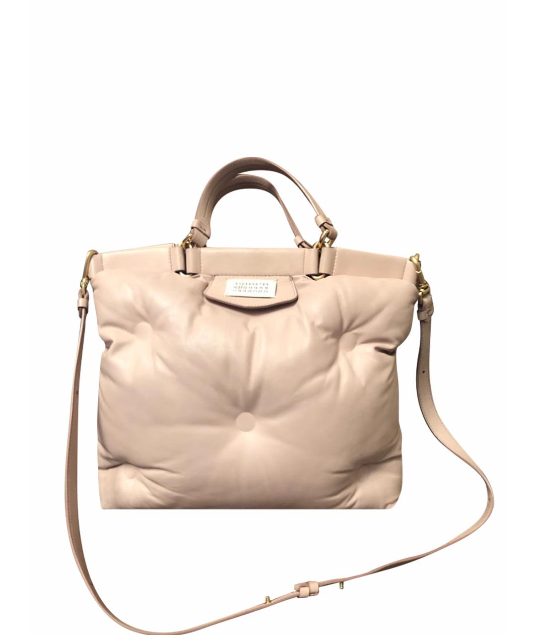 MM6 MAISON MARGIELA Розовая кожаная сумка через плечо, фото 1