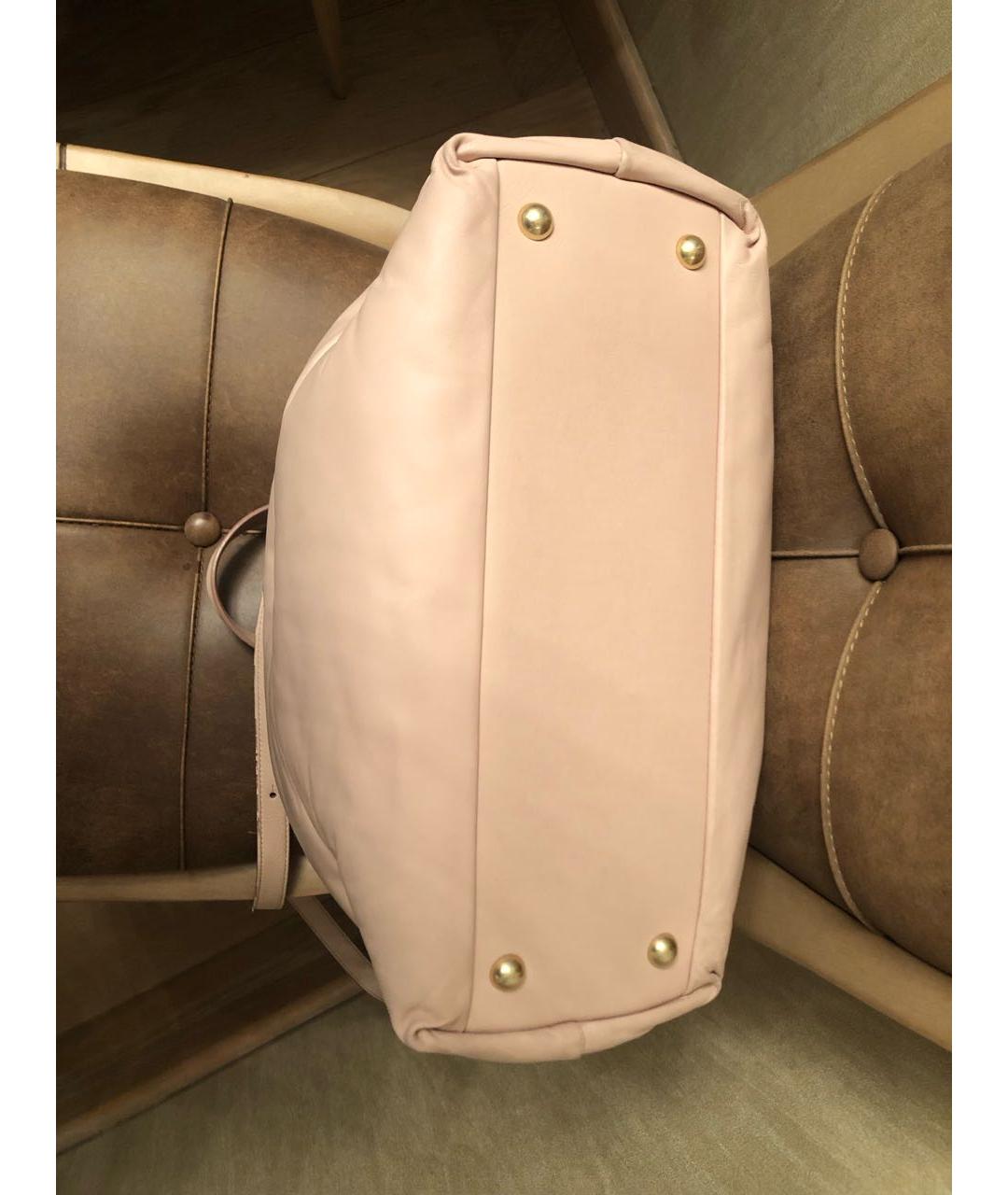 MM6 MAISON MARGIELA Розовая кожаная сумка через плечо, фото 5