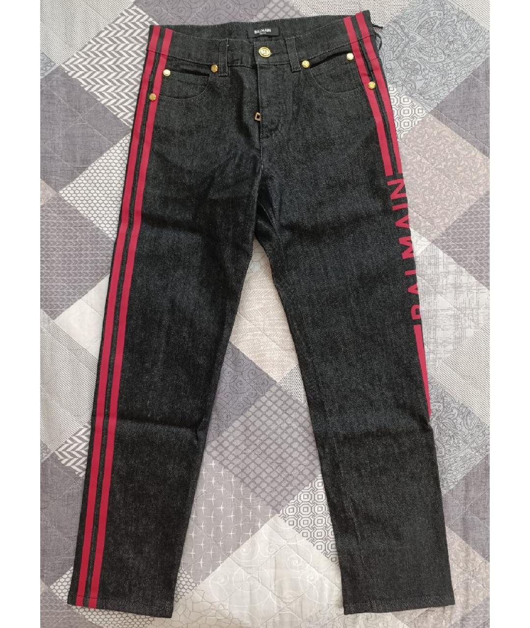 BALMAIN Серые хлопковые детские джинсы, фото 4