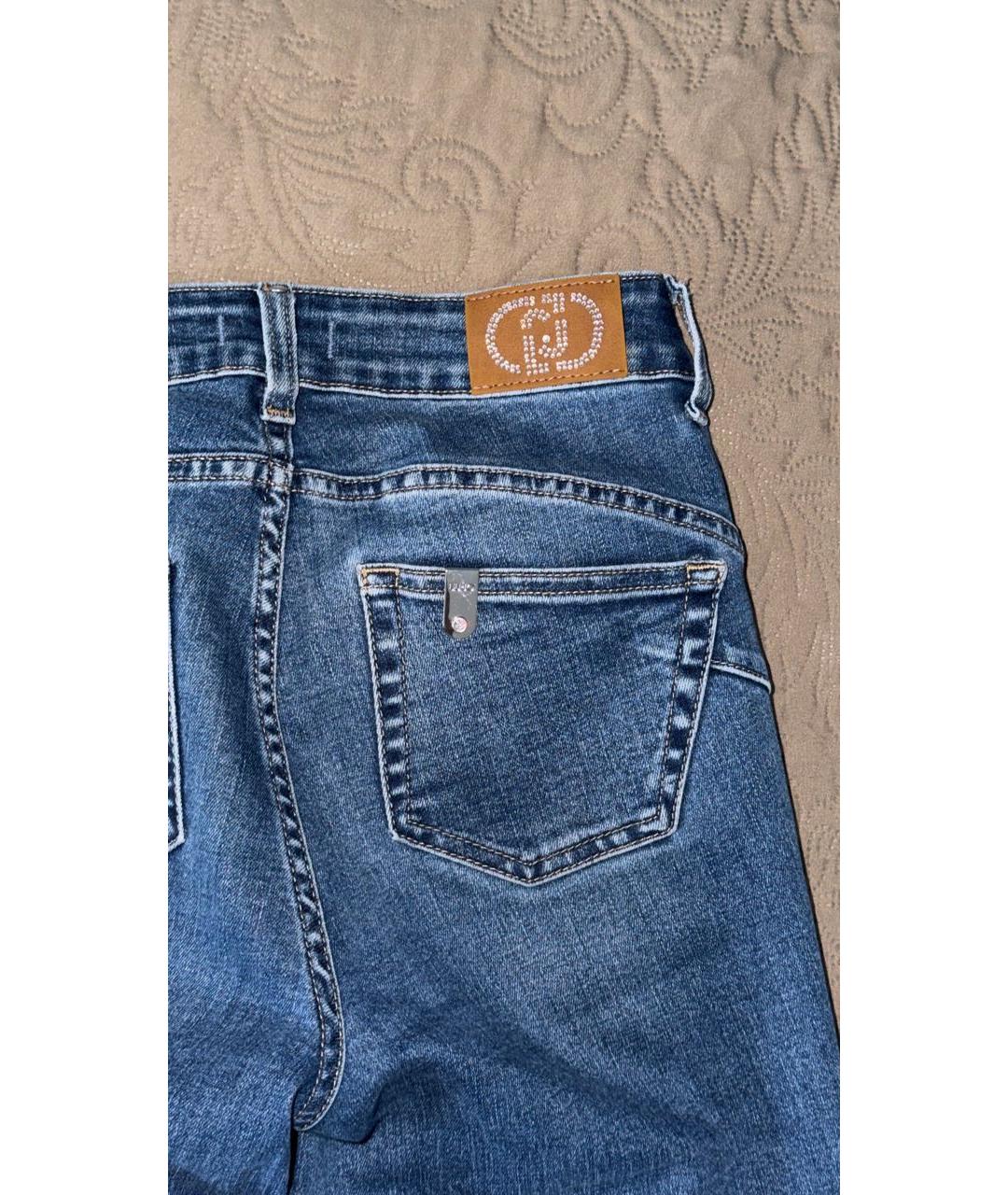 LIU JO Синие хлопковые джинсы слим, фото 4