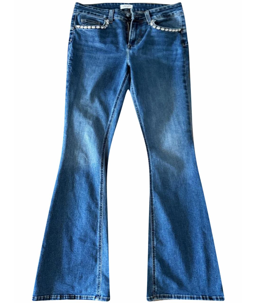 LIU JO Синие хлопковые джинсы слим, фото 1