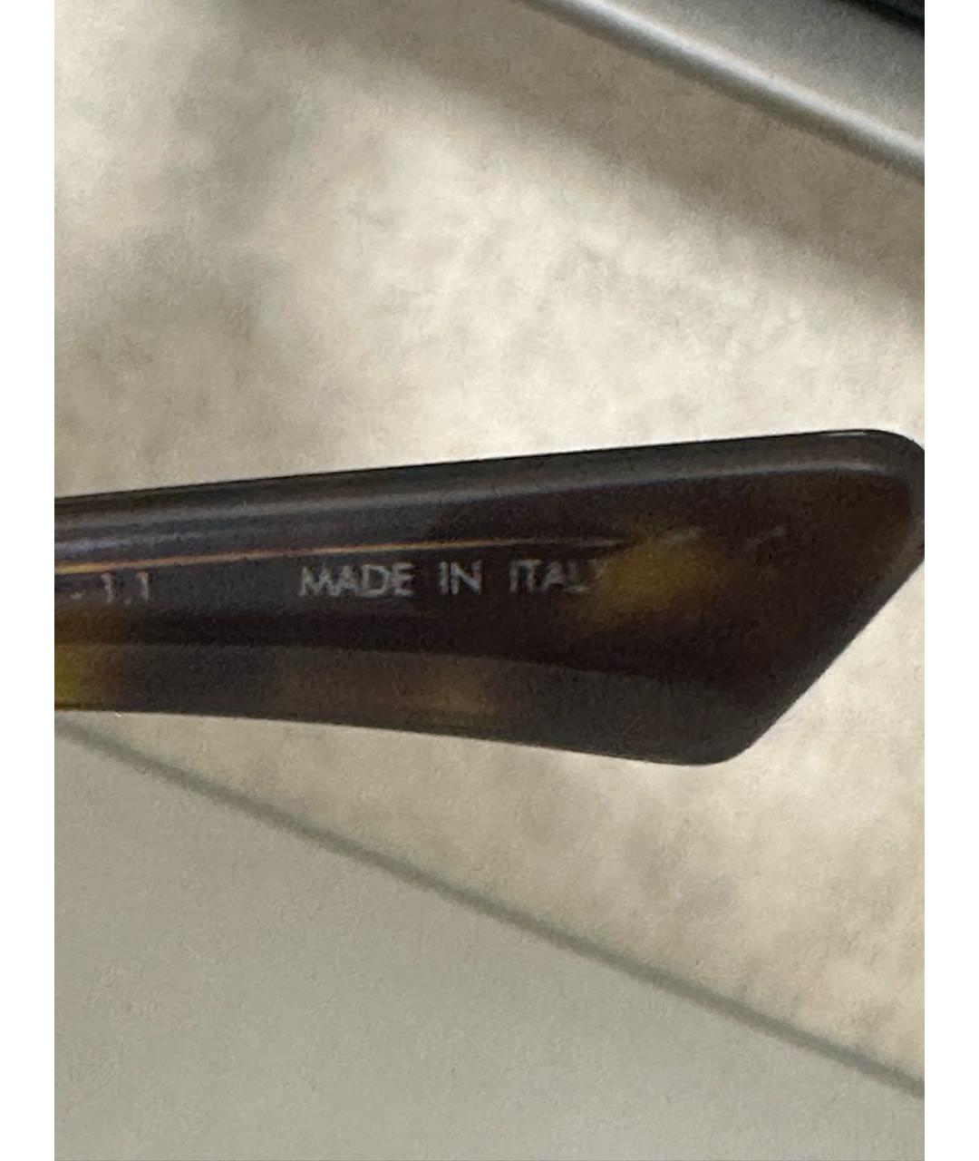 CHRISTIAN DIOR Коричневые пластиковые солнцезащитные очки, фото 7