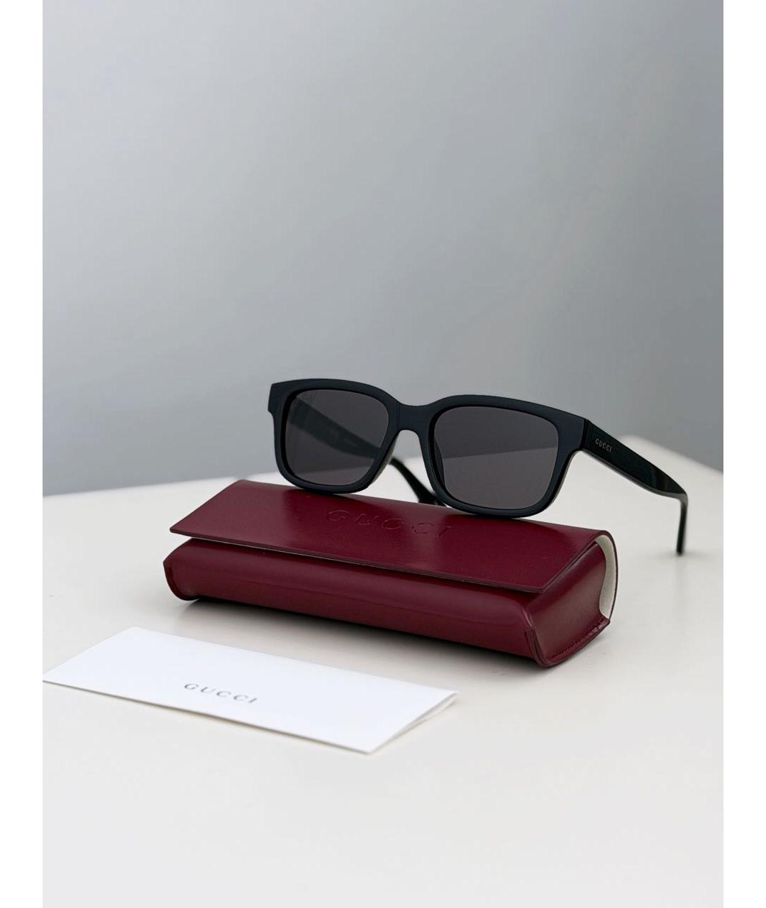 GUCCI Черные пластиковые солнцезащитные очки, фото 6