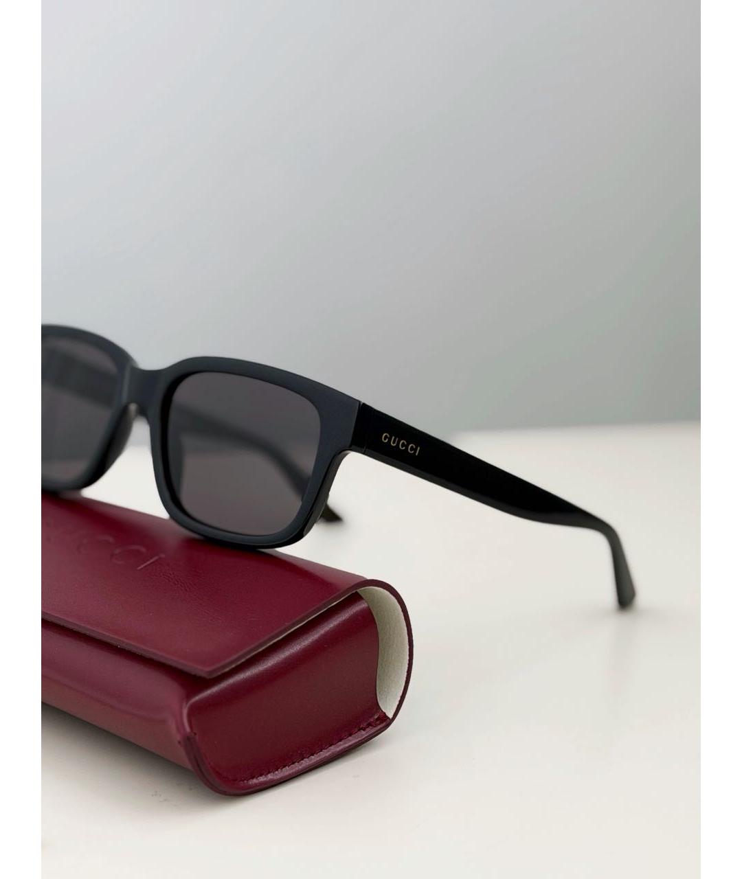GUCCI Черные пластиковые солнцезащитные очки, фото 7