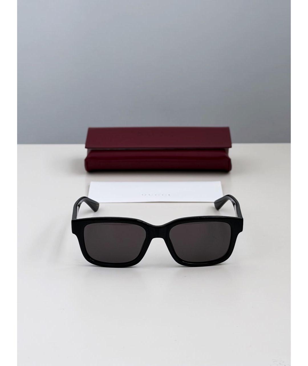 GUCCI Черные пластиковые солнцезащитные очки, фото 3