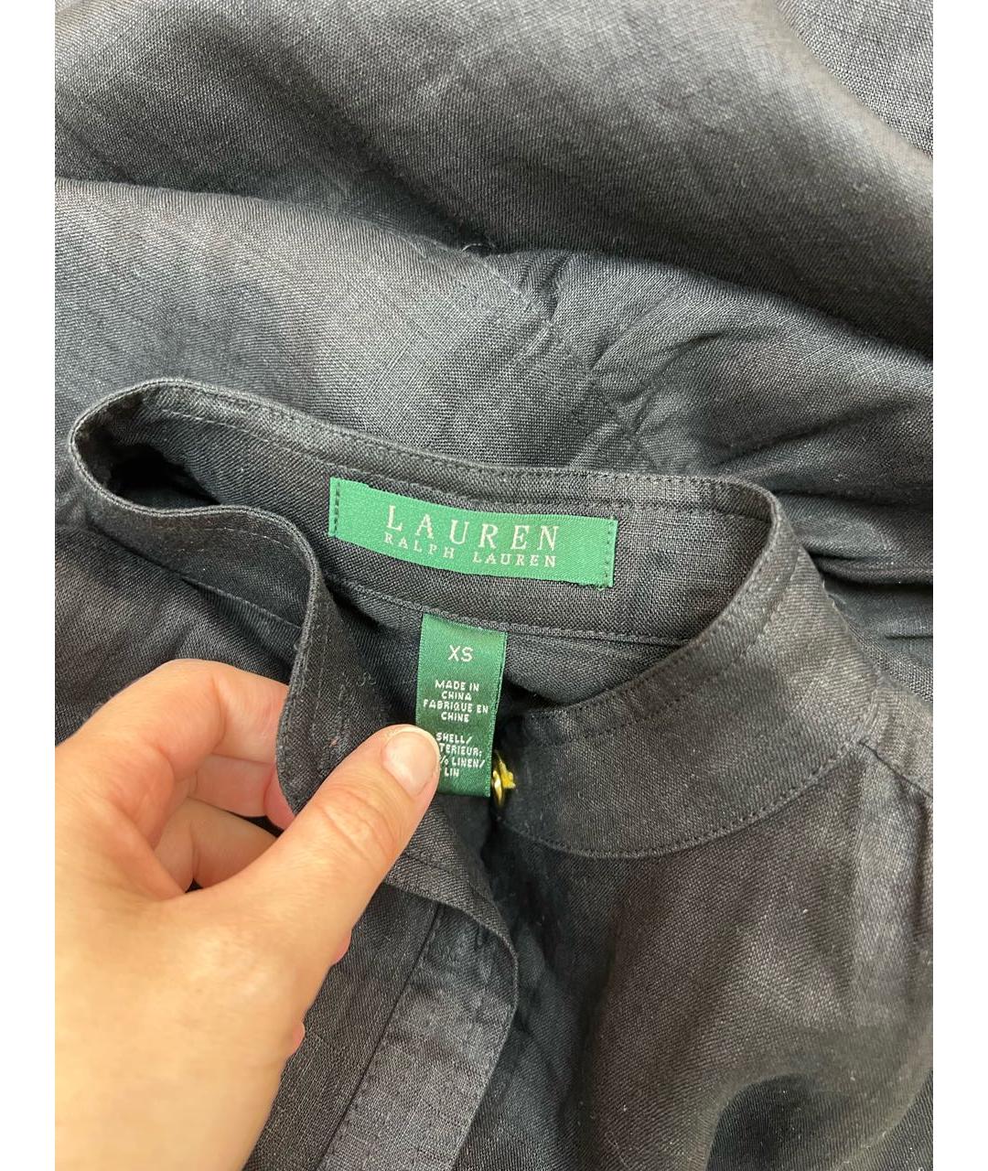 RALPH LAUREN Черная рубашка, фото 4