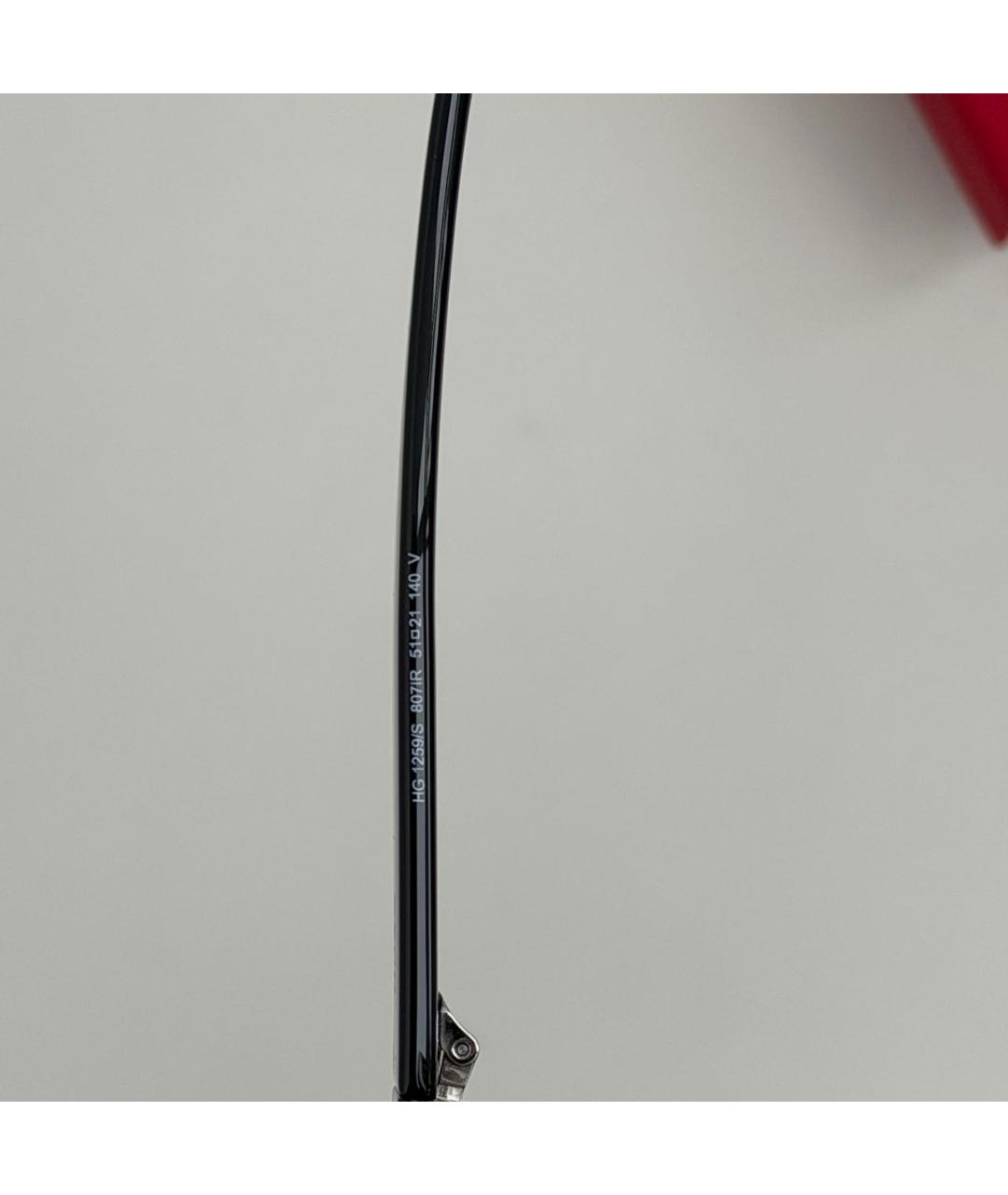 HUGO Черные пластиковые солнцезащитные очки, фото 6