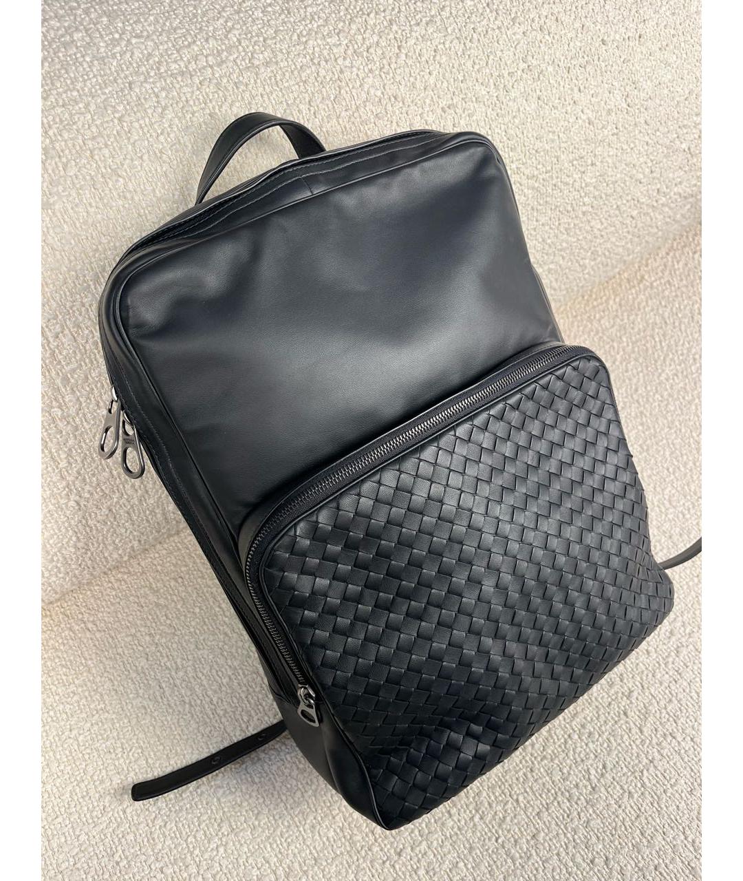 BOTTEGA VENETA Черный кожаный рюкзак, фото 2