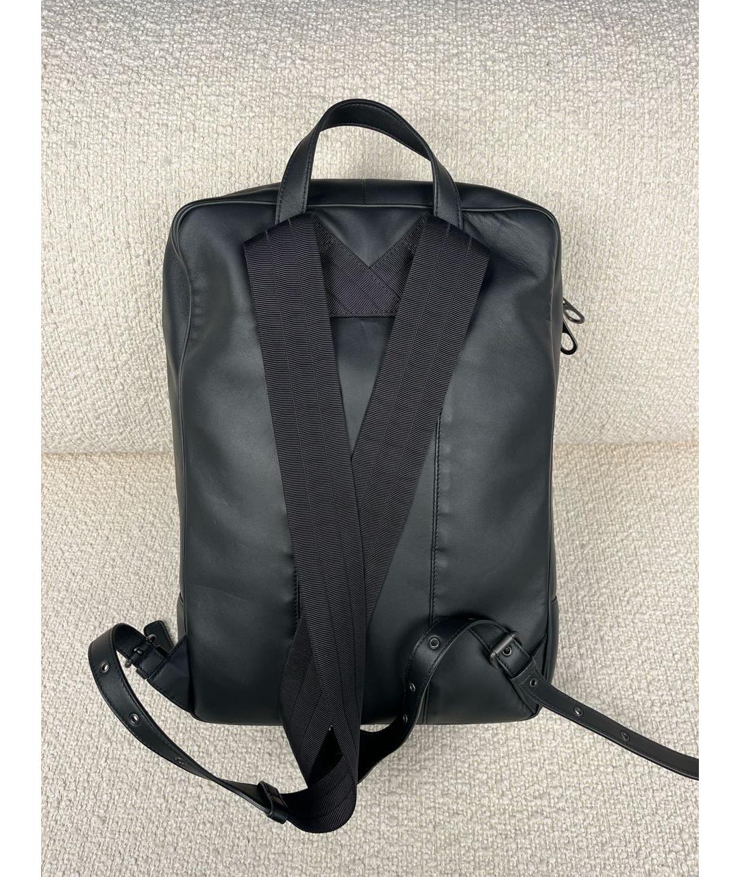 BOTTEGA VENETA Черный кожаный рюкзак, фото 3