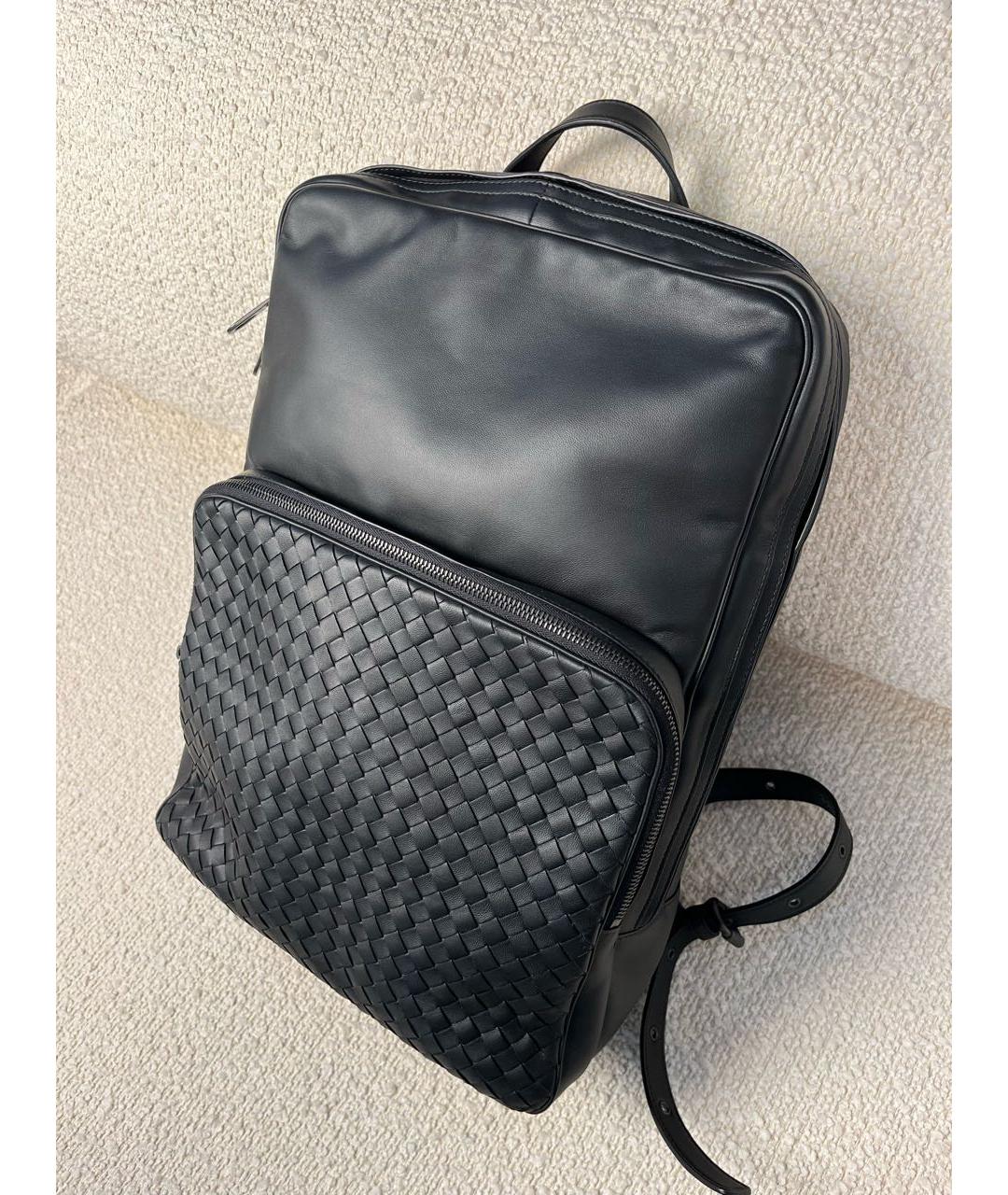 BOTTEGA VENETA Черный кожаный рюкзак, фото 5