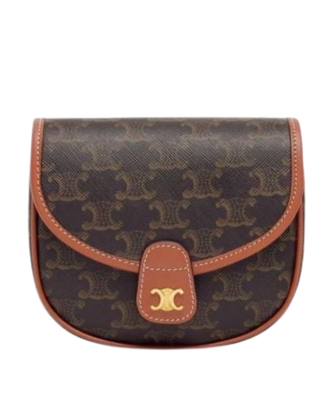 CELINE Коричневая сумка через плечо, фото 1