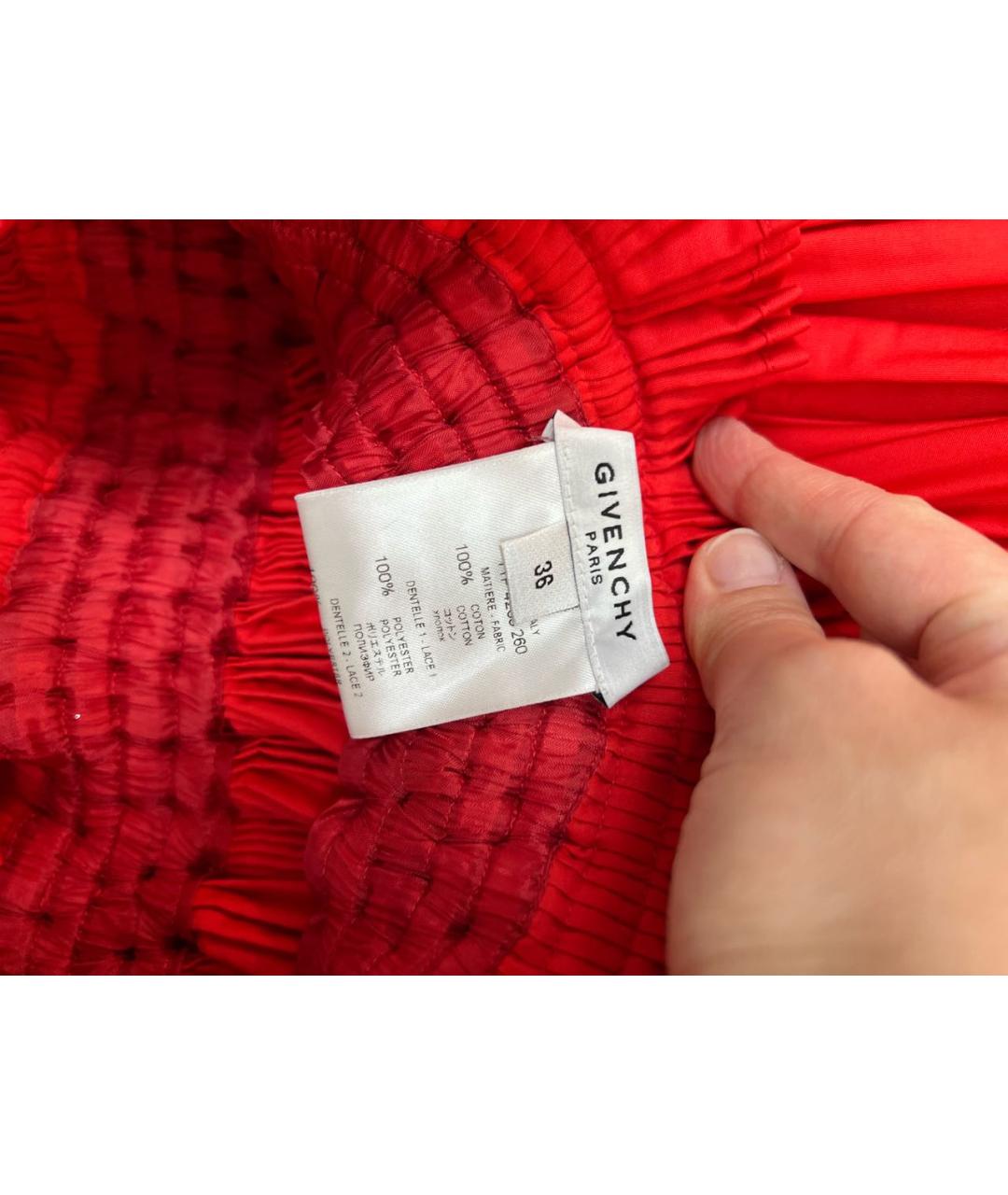 GIVENCHY Красная юбка мини, фото 5