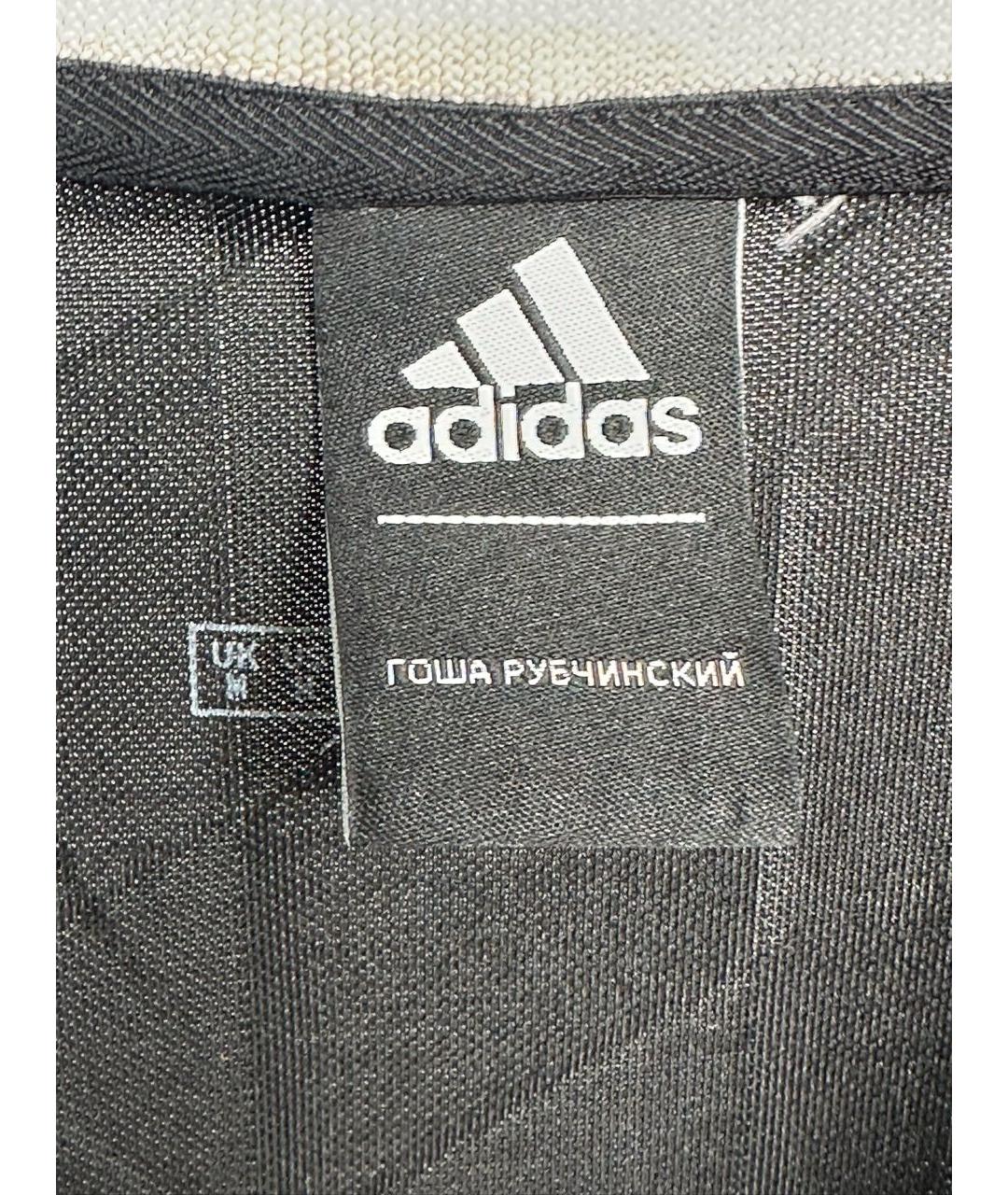 ADIDAS Черное поло с длинным рукавом, фото 3