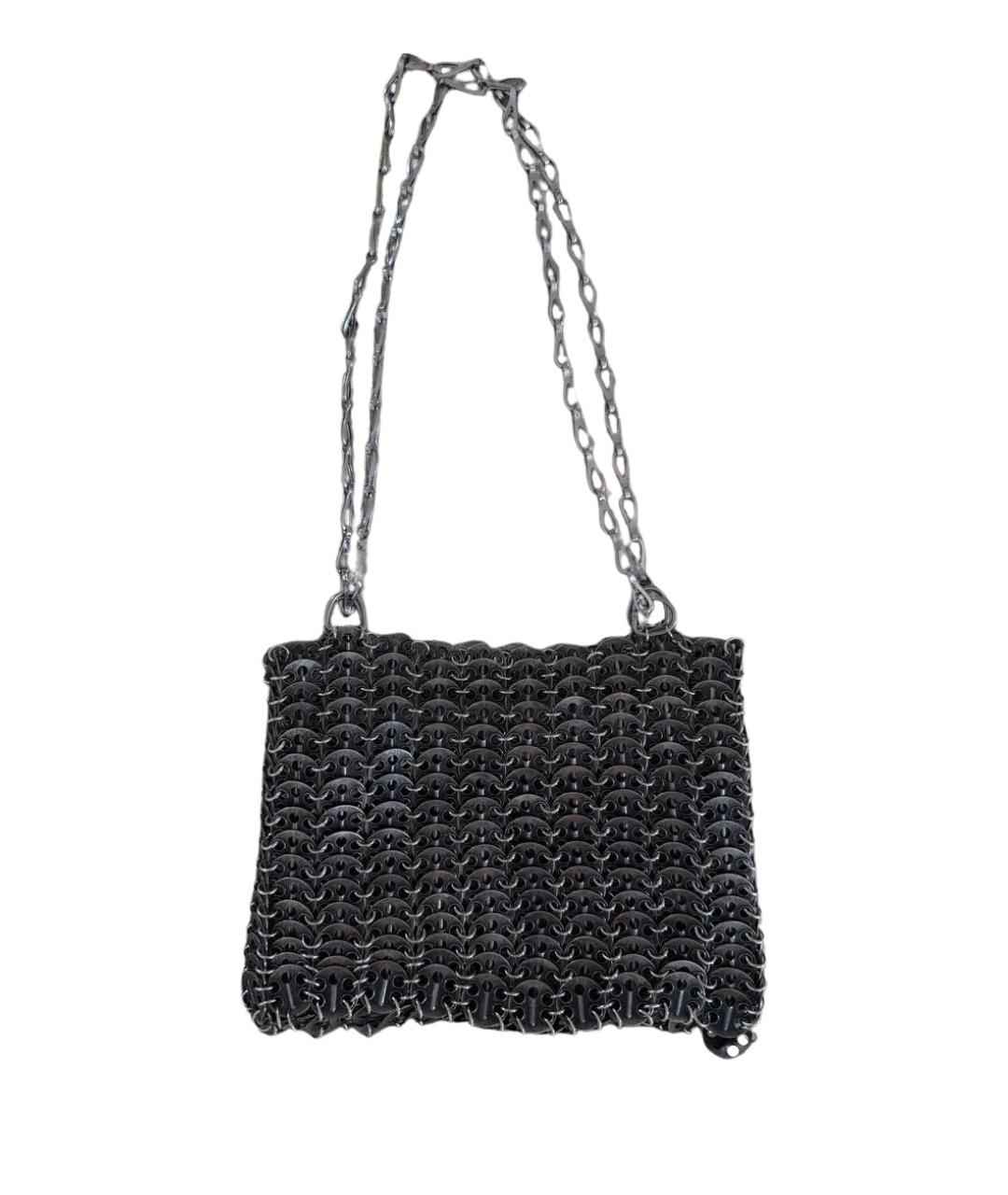 PACO RABANNE Антрацитовая сумка через плечо, фото 1