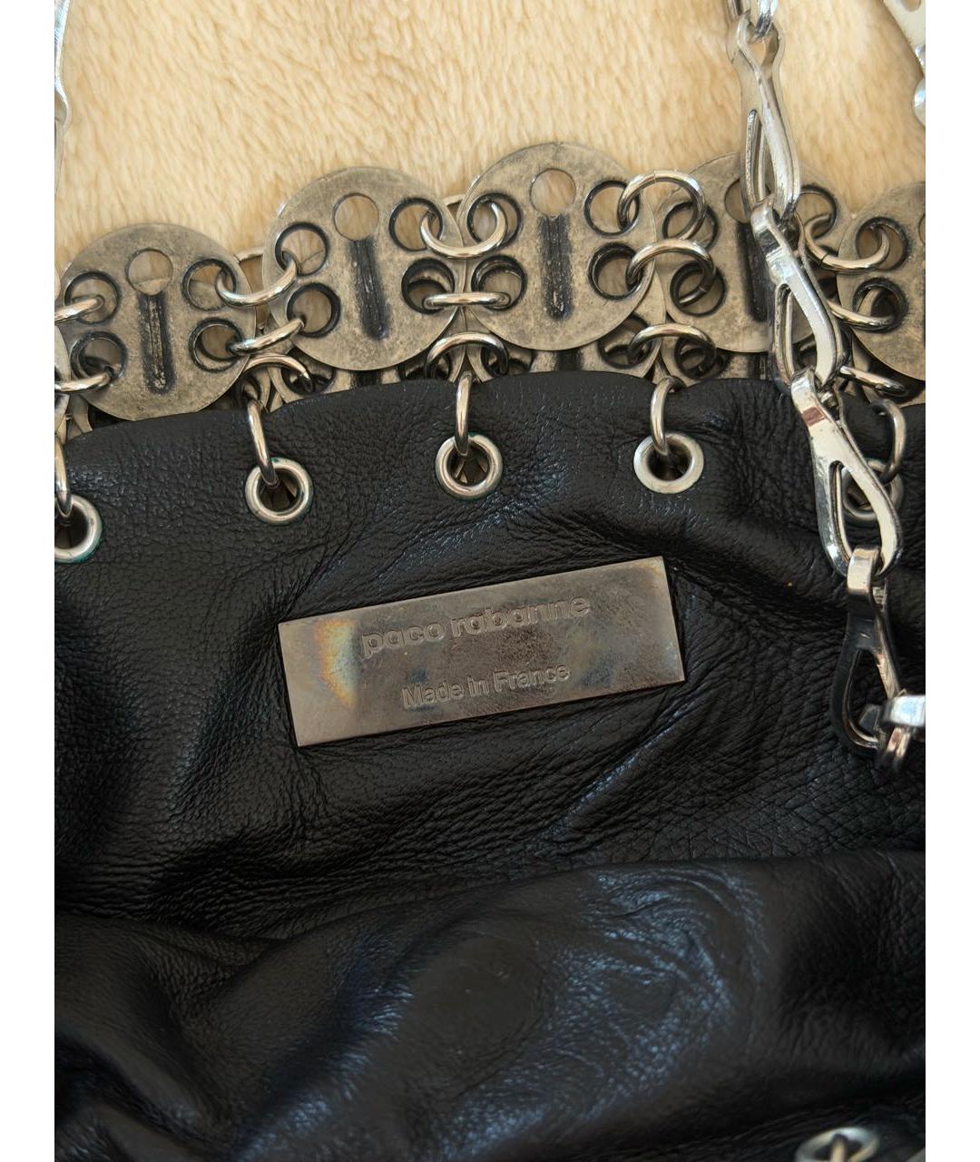 PACO RABANNE Антрацитовая сумка через плечо, фото 2