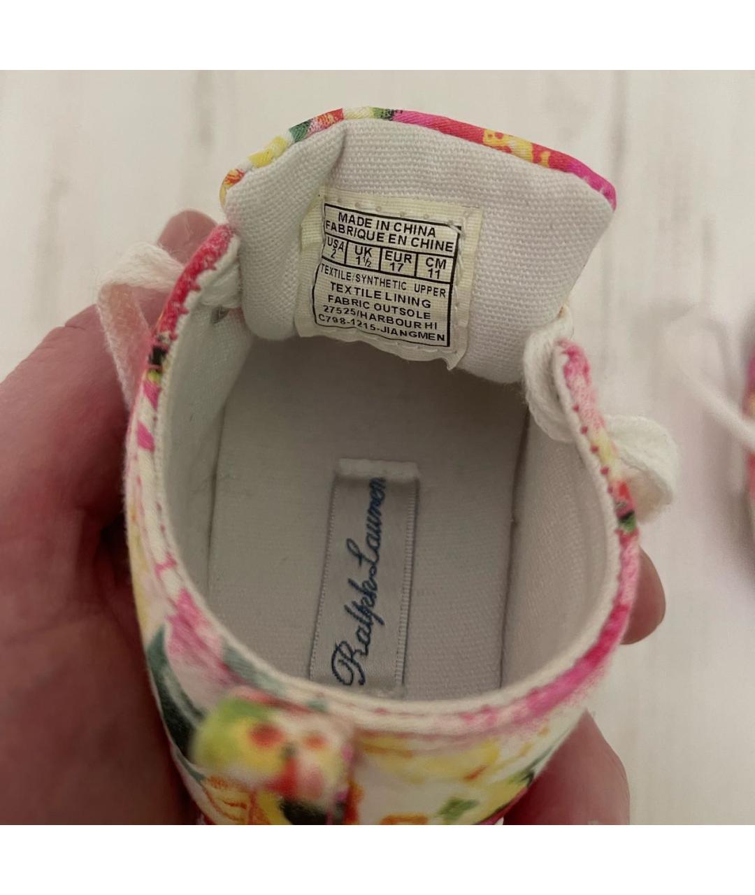 POLO RALPH LAUREN Мульти текстильные пинетки, фото 4