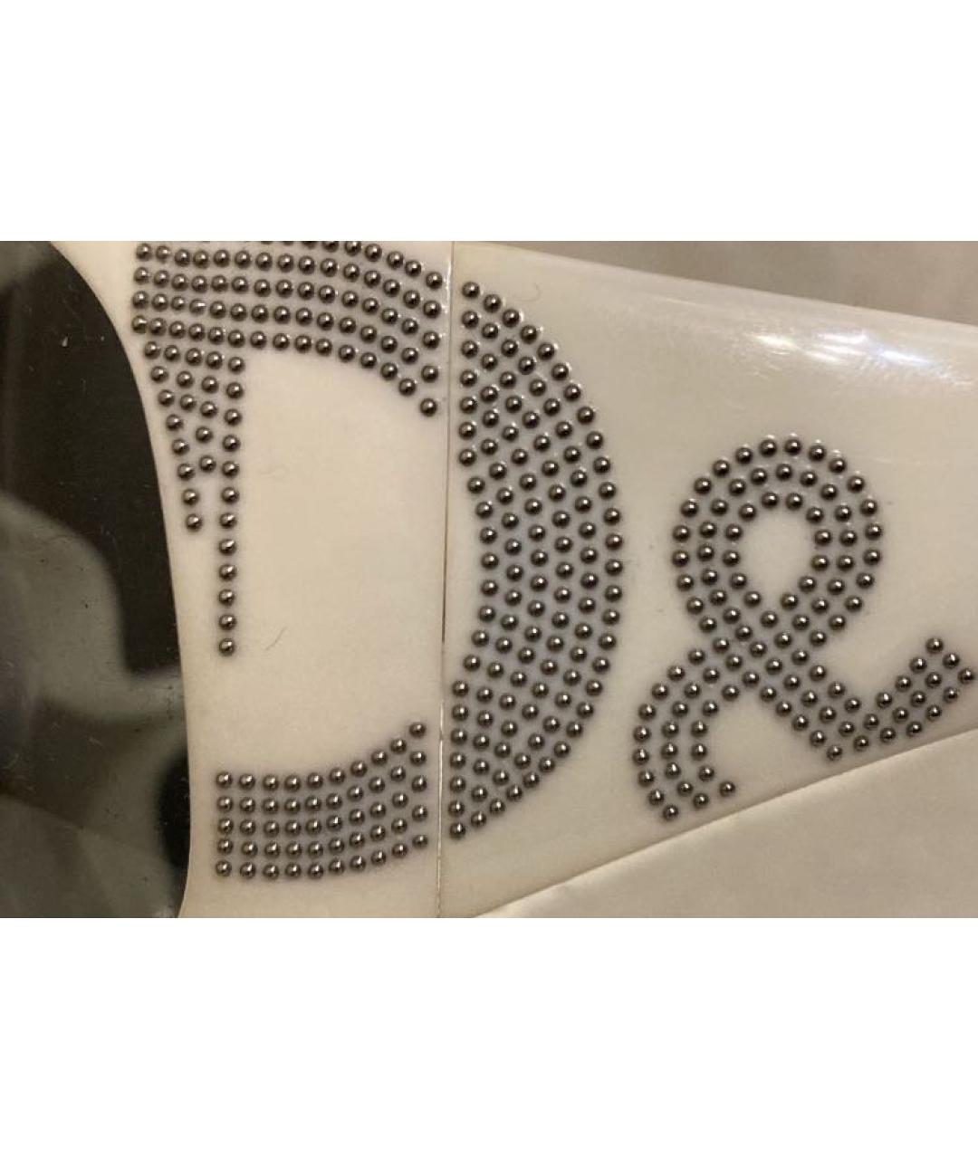 DOLCE&GABBANA Белые пластиковые солнцезащитные очки, фото 3
