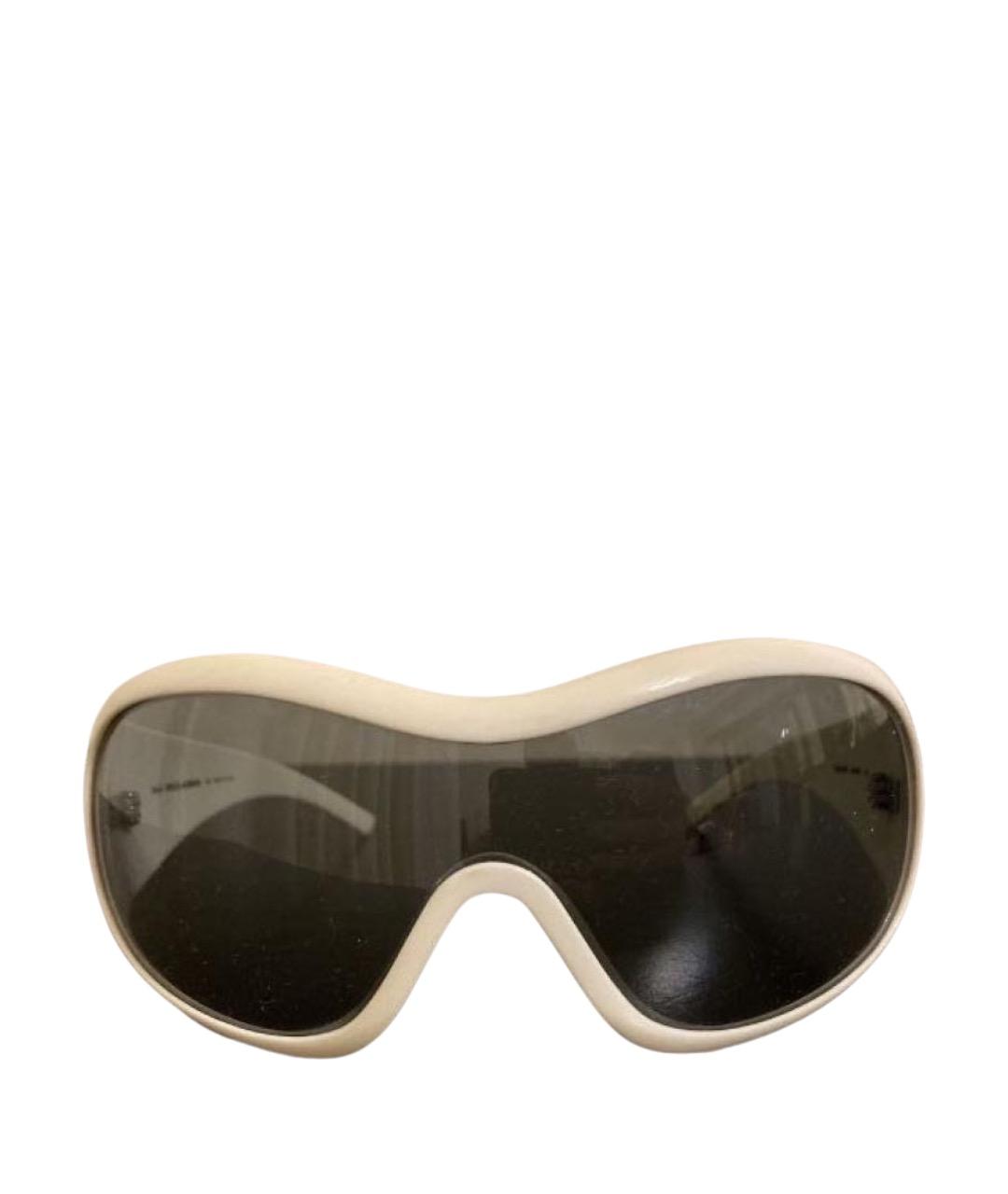 DOLCE&GABBANA Белые пластиковые солнцезащитные очки, фото 1