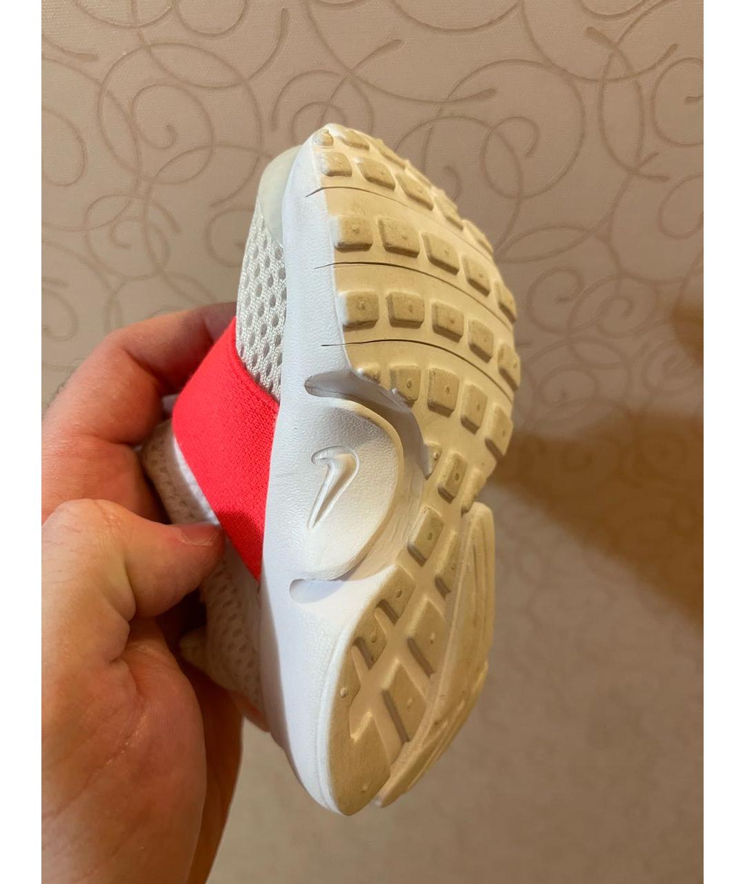 NIKE Белые текстильные кеды, фото 3