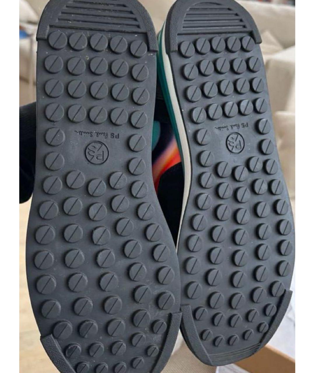 PAUL SMITH Мульти кожаные кроссовки, фото 4