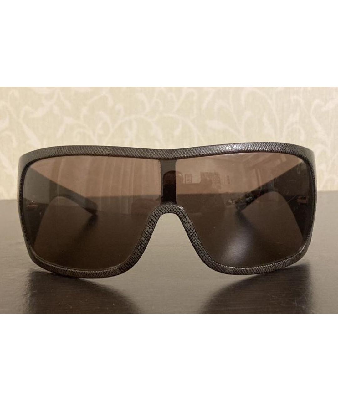 PRADA Коричневые пластиковые солнцезащитные очки, фото 5