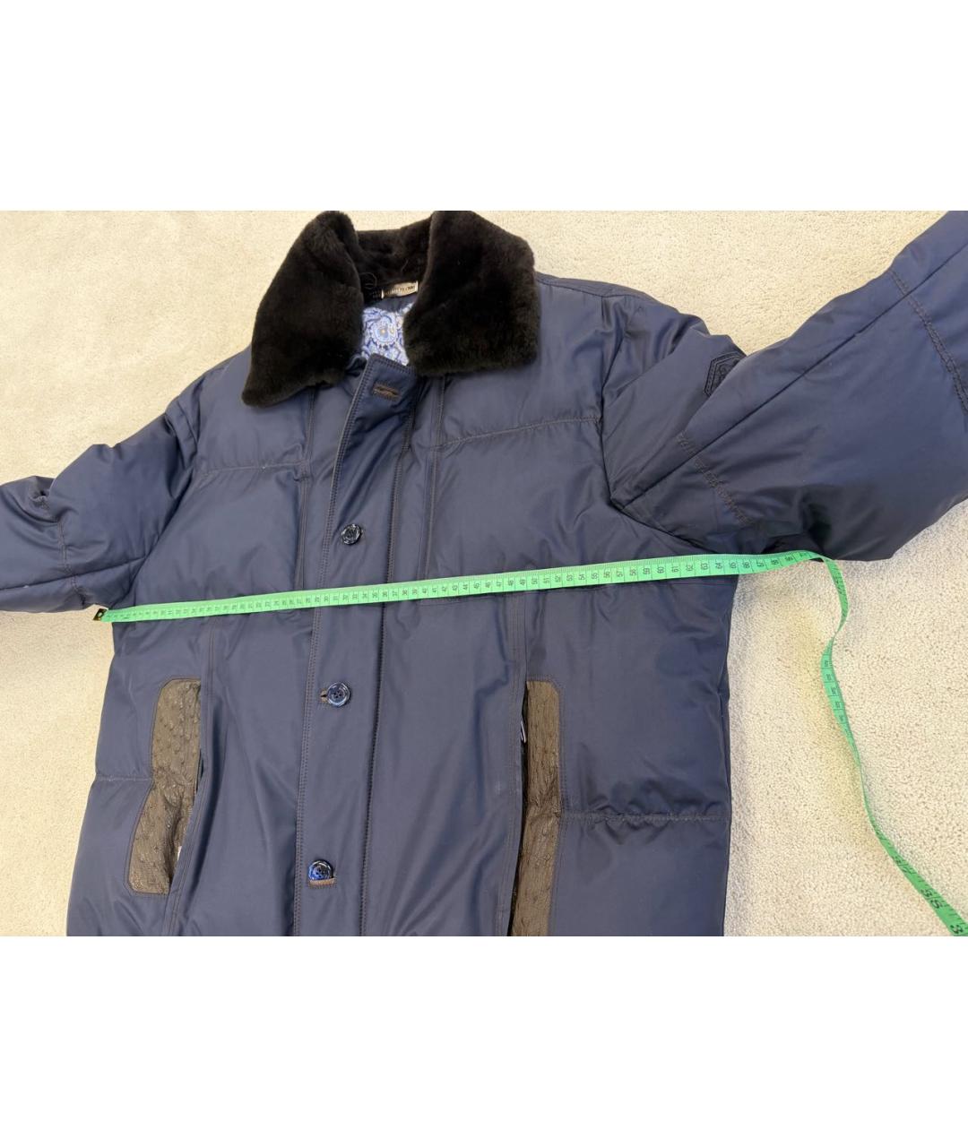 STEFANO RICCI Темно-синий пуховик, фото 8