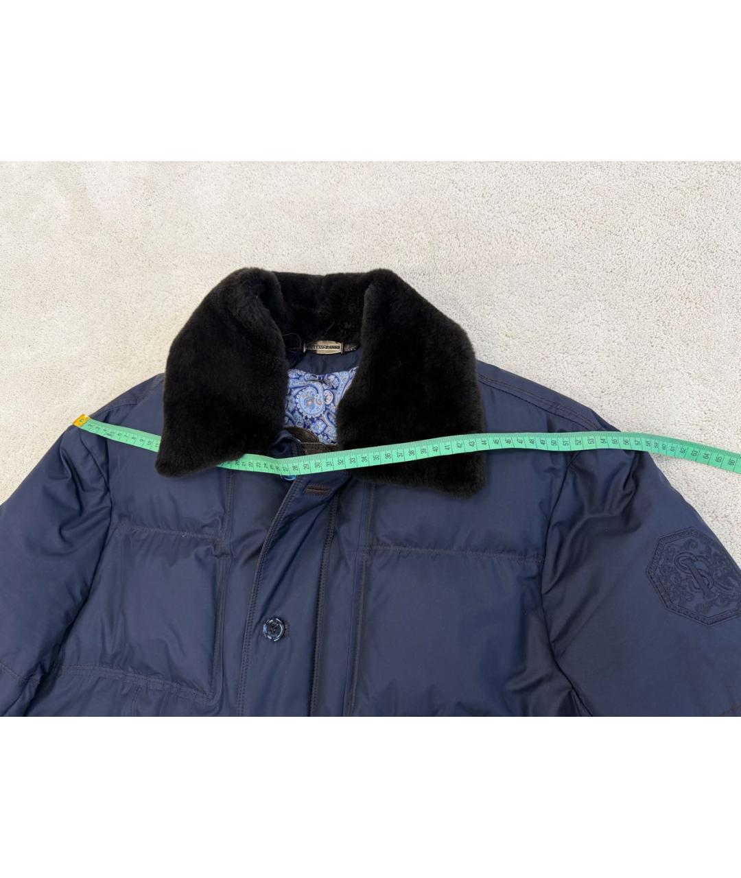 STEFANO RICCI Темно-синий пуховик, фото 7