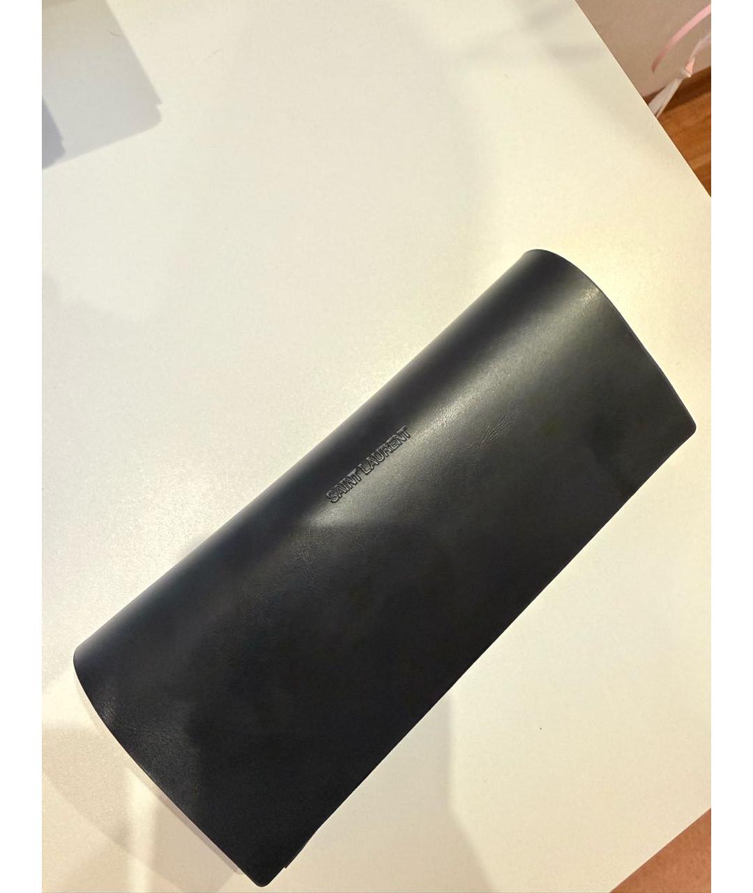 SAINT LAURENT Черные пластиковые солнцезащитные очки, фото 4