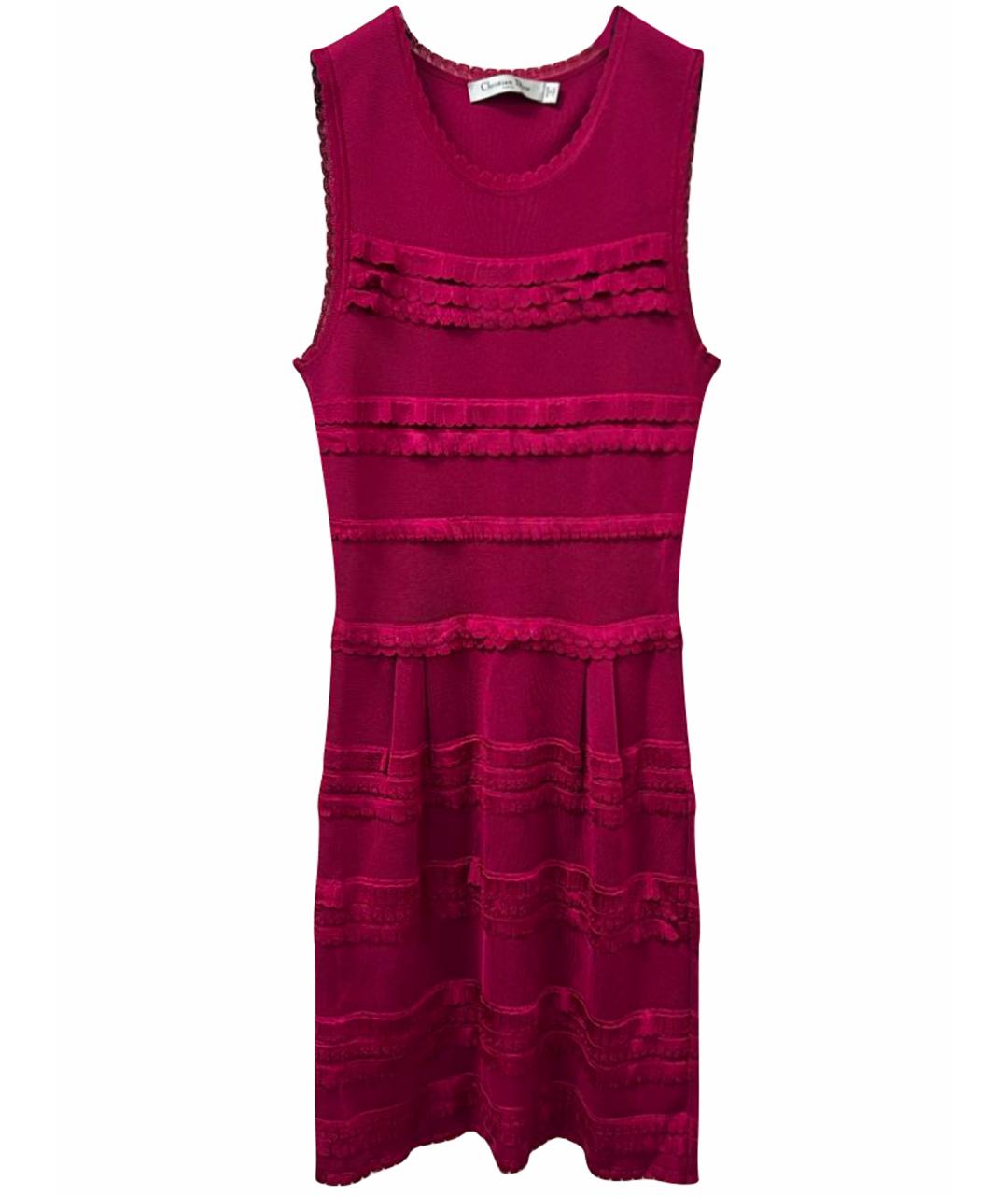CHRISTIAN DIOR Фуксия коктейльное платье, фото 1