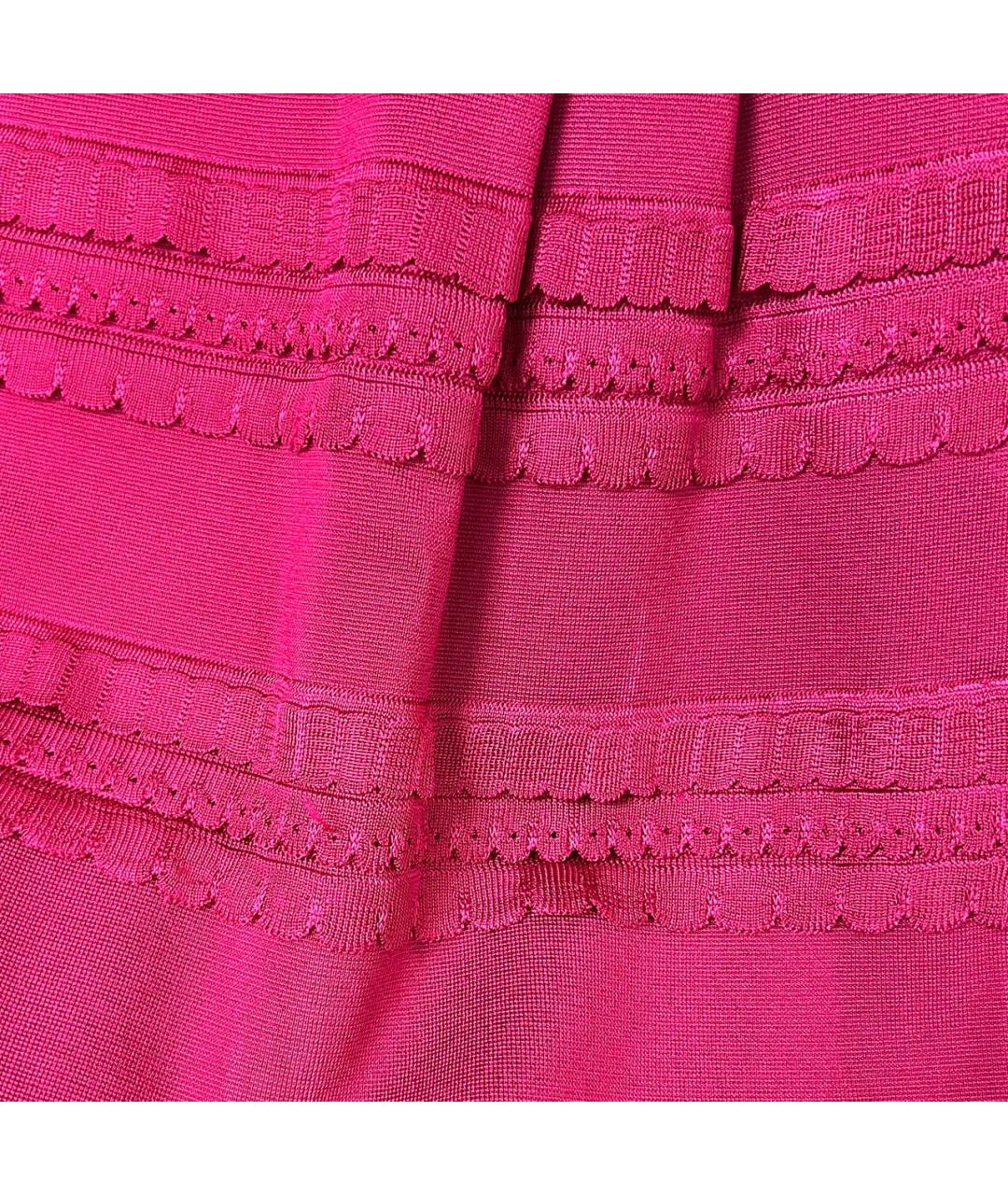 CHRISTIAN DIOR Фуксия коктейльное платье, фото 7