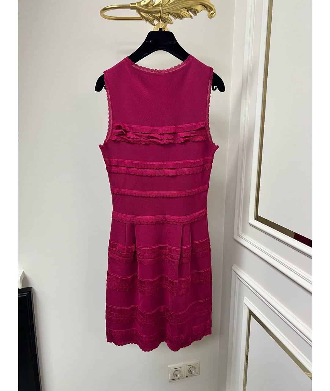 CHRISTIAN DIOR Фуксия коктейльное платье, фото 6