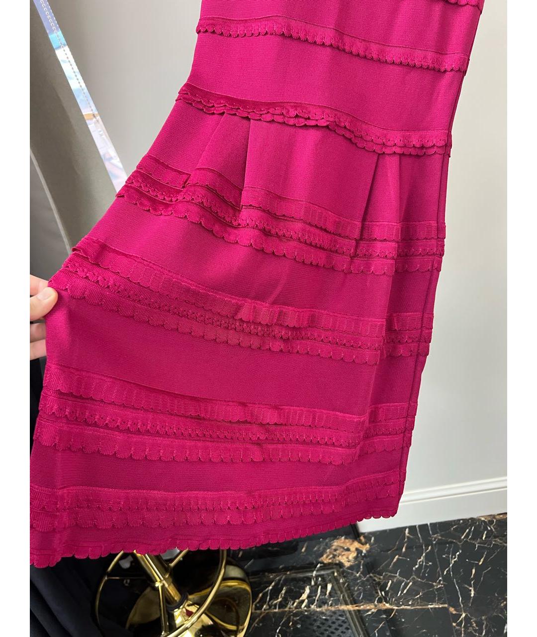CHRISTIAN DIOR Фуксия коктейльное платье, фото 2